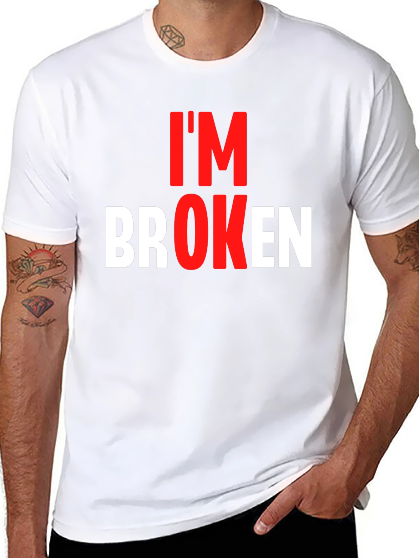 Im Broken Graphic Tee - Black T-Shirt