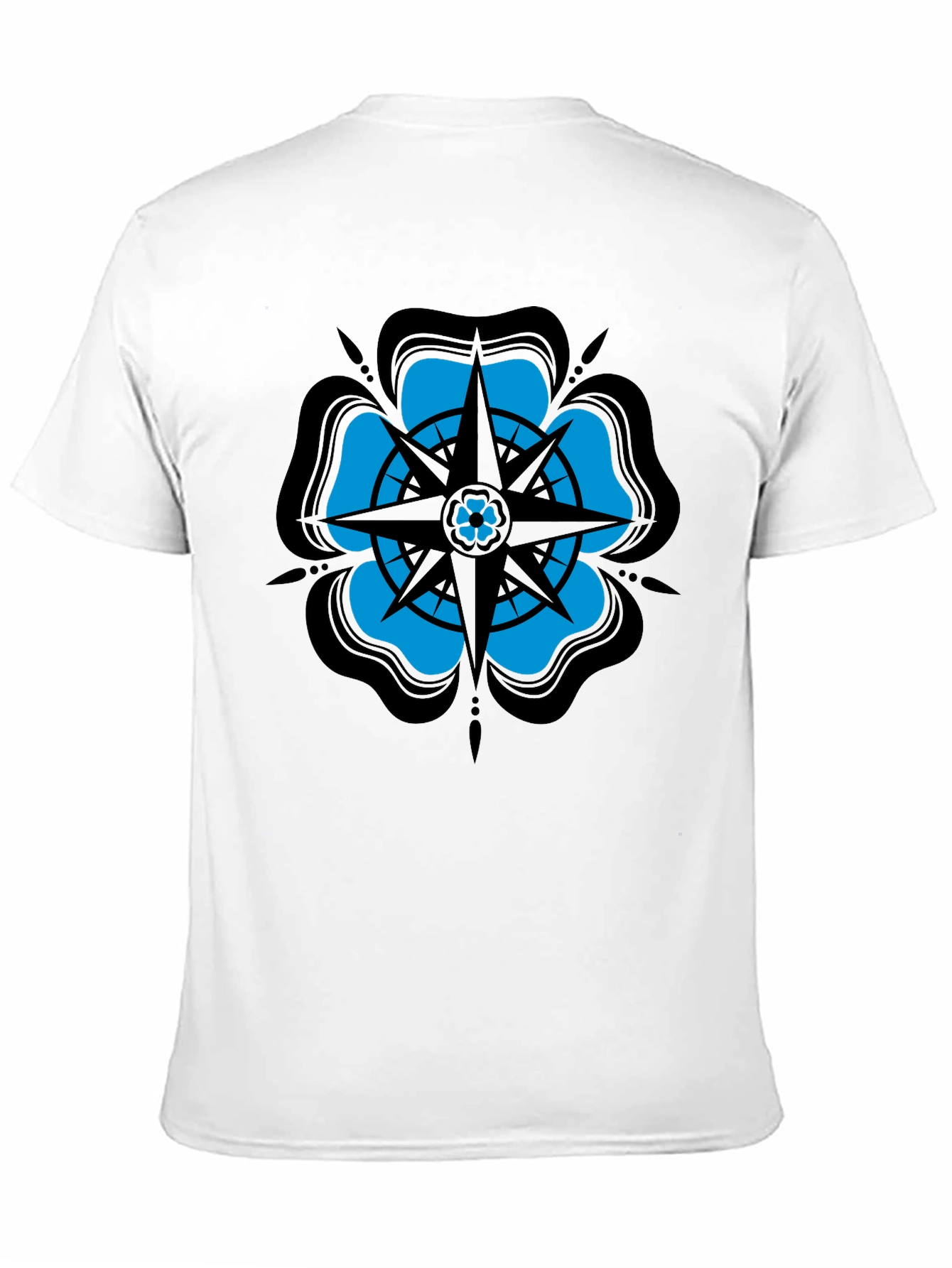 Nautical Rose Compass Graphic T-Shirt