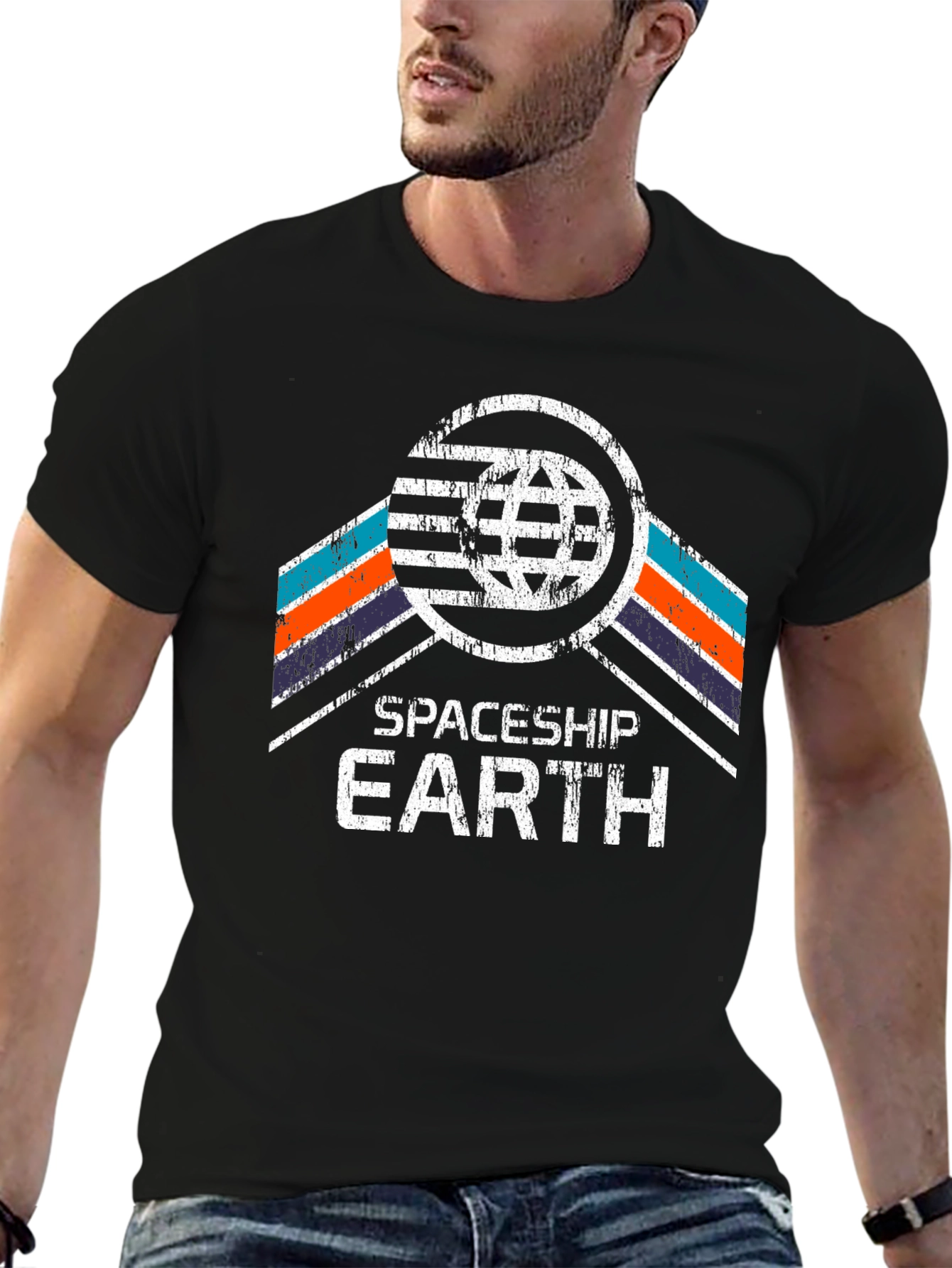 Spaceship Earth Tee - Retro Design