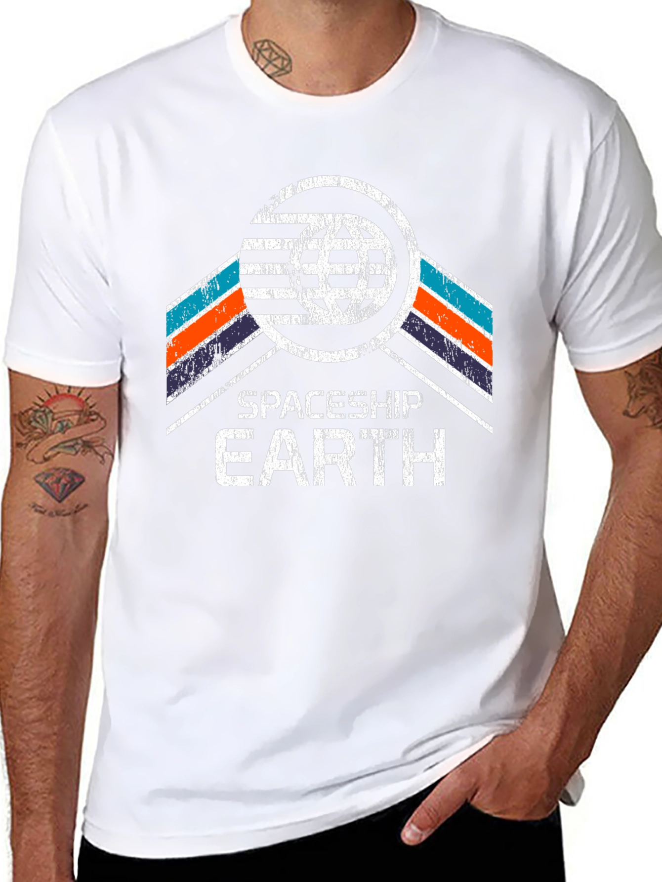 Spaceship Earth Tee - Retro Design