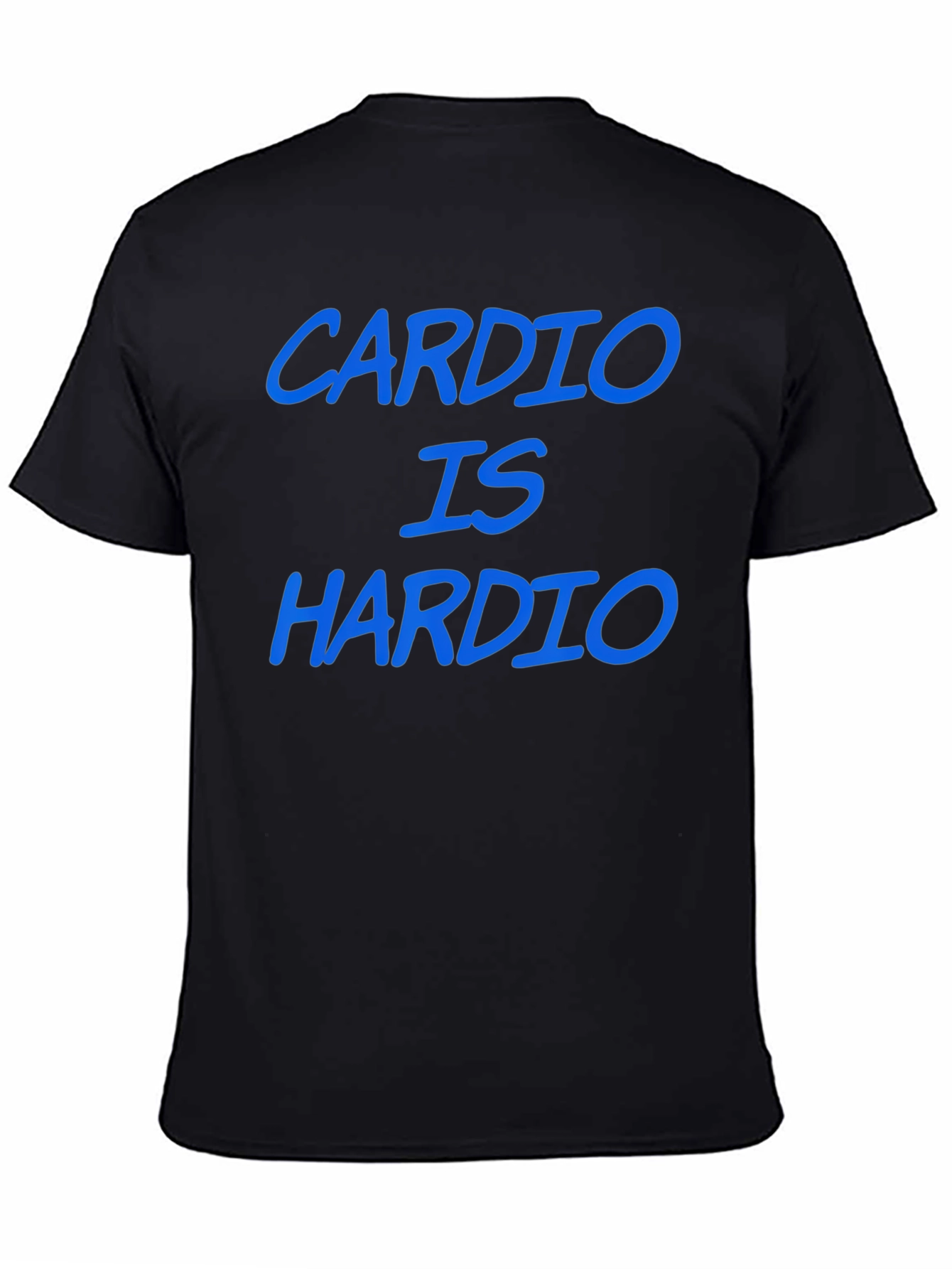 Cardio is Hardio Mens Black T-Shirt