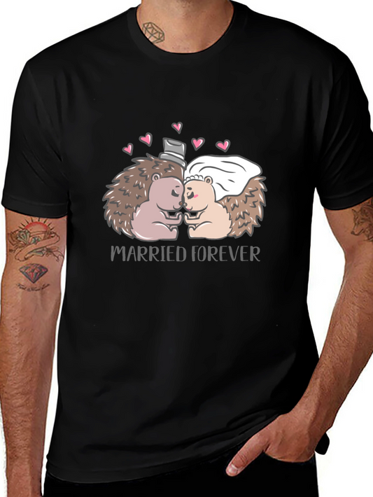 Married Forever Hedgehog Graphic Tee
