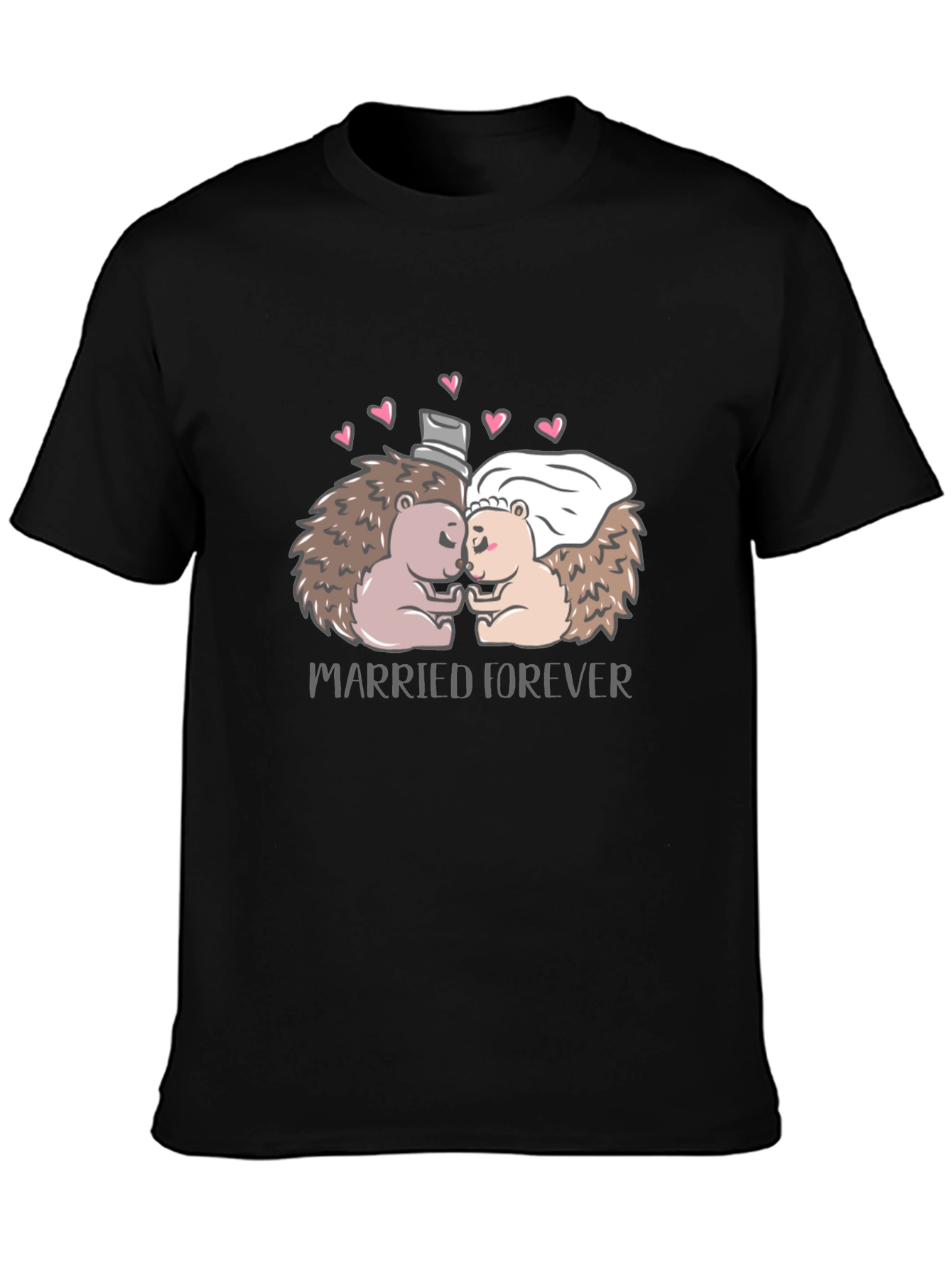 Married Forever Hedgehog Graphic Tee
