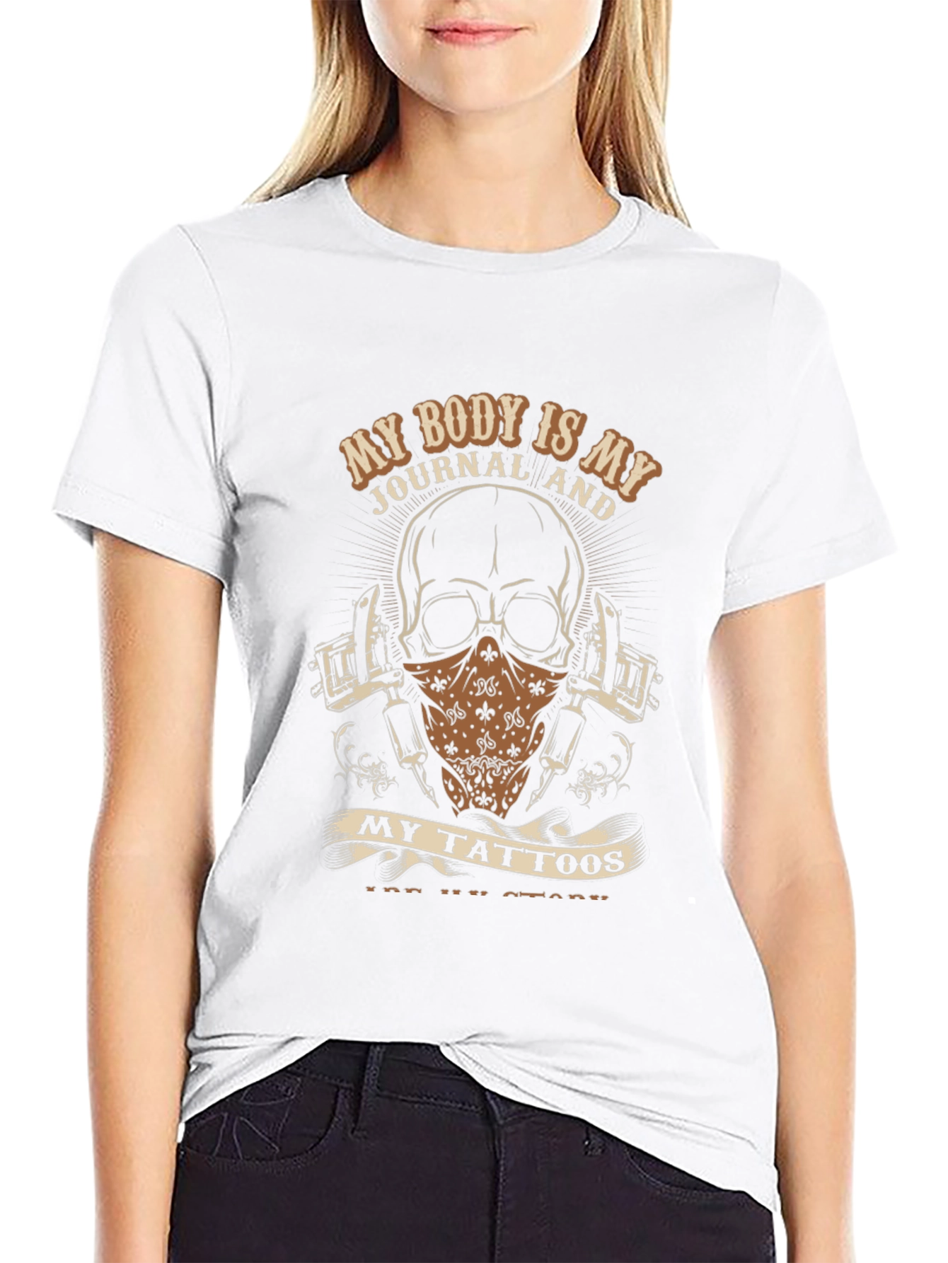 Tattoo Story Graphic Tee - Black