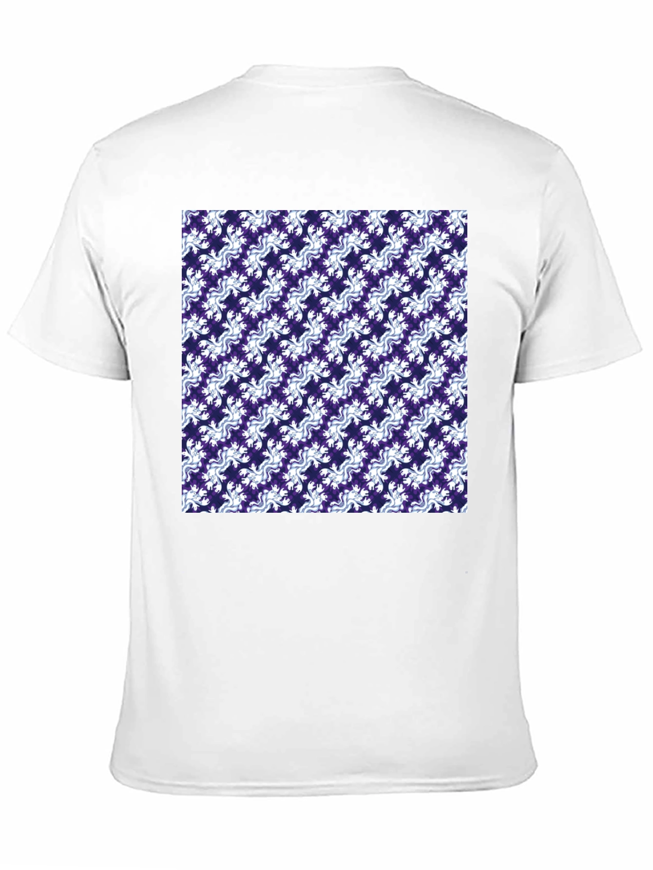 Stylish Patterned Mens Black T-Shirt