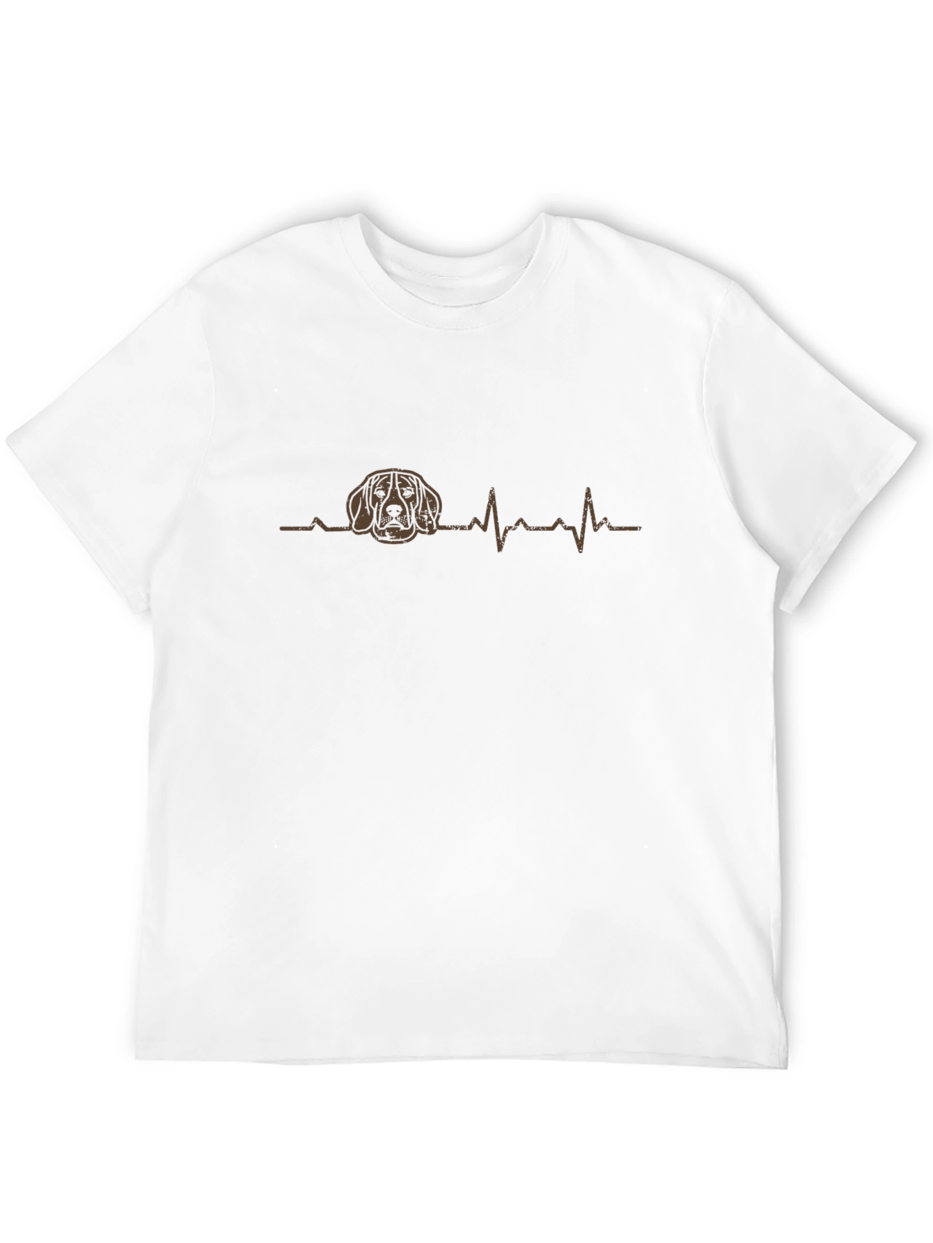 Dog Lover ECG Black T-Shirt
