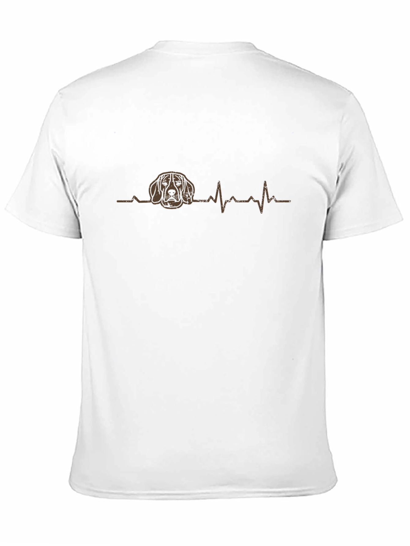 Dog Lover ECG Black T-Shirt