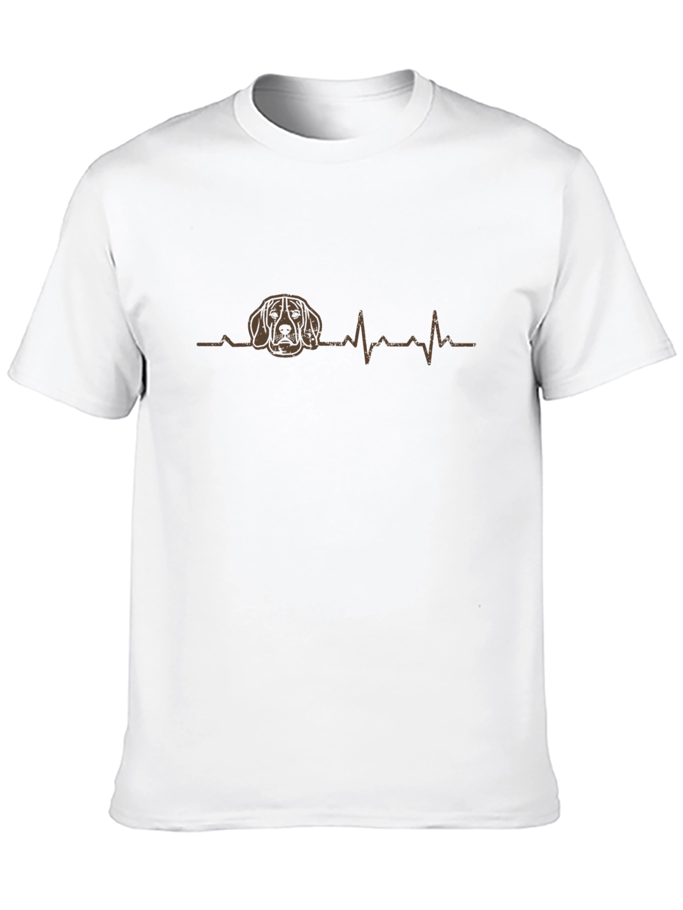 Dog Lover ECG Black T-Shirt