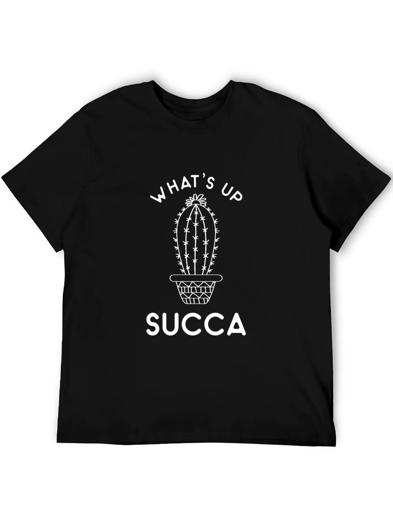 Whats Up Succa Black Graphic Tee