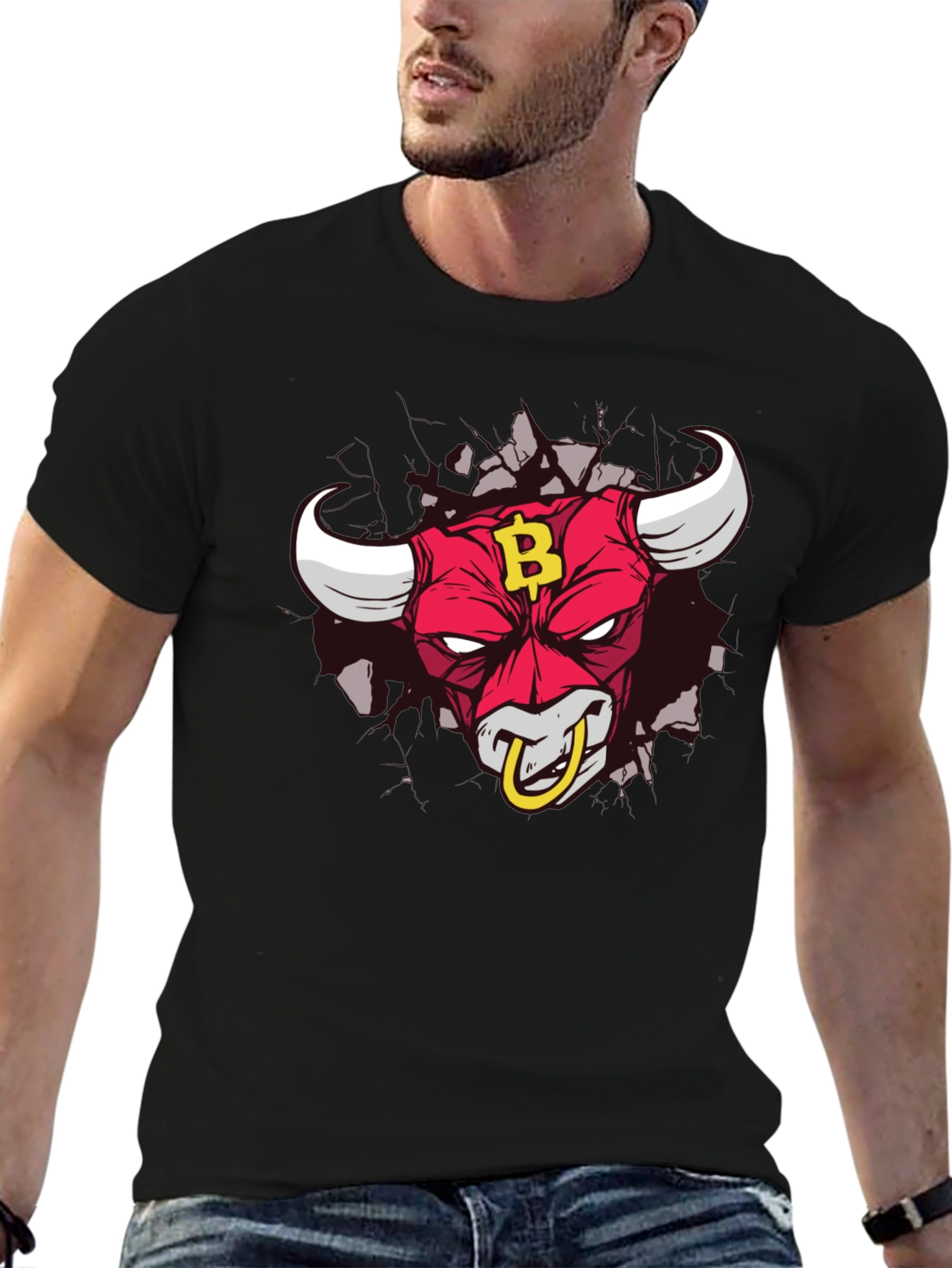 Bitcoin Bull T-Shirt - Crypto HODL Tee