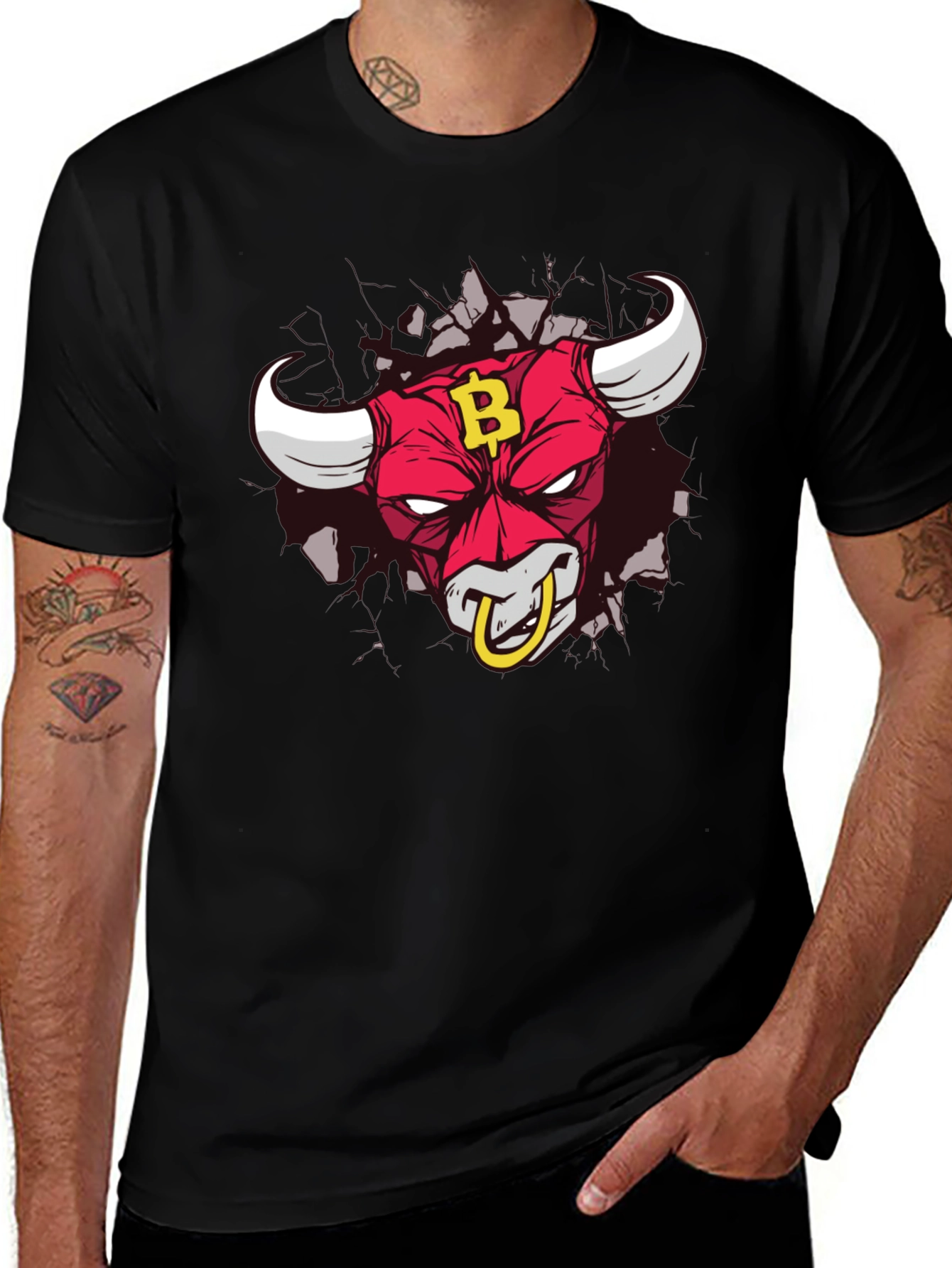 Bitcoin Bull T-Shirt - Crypto HODL Tee