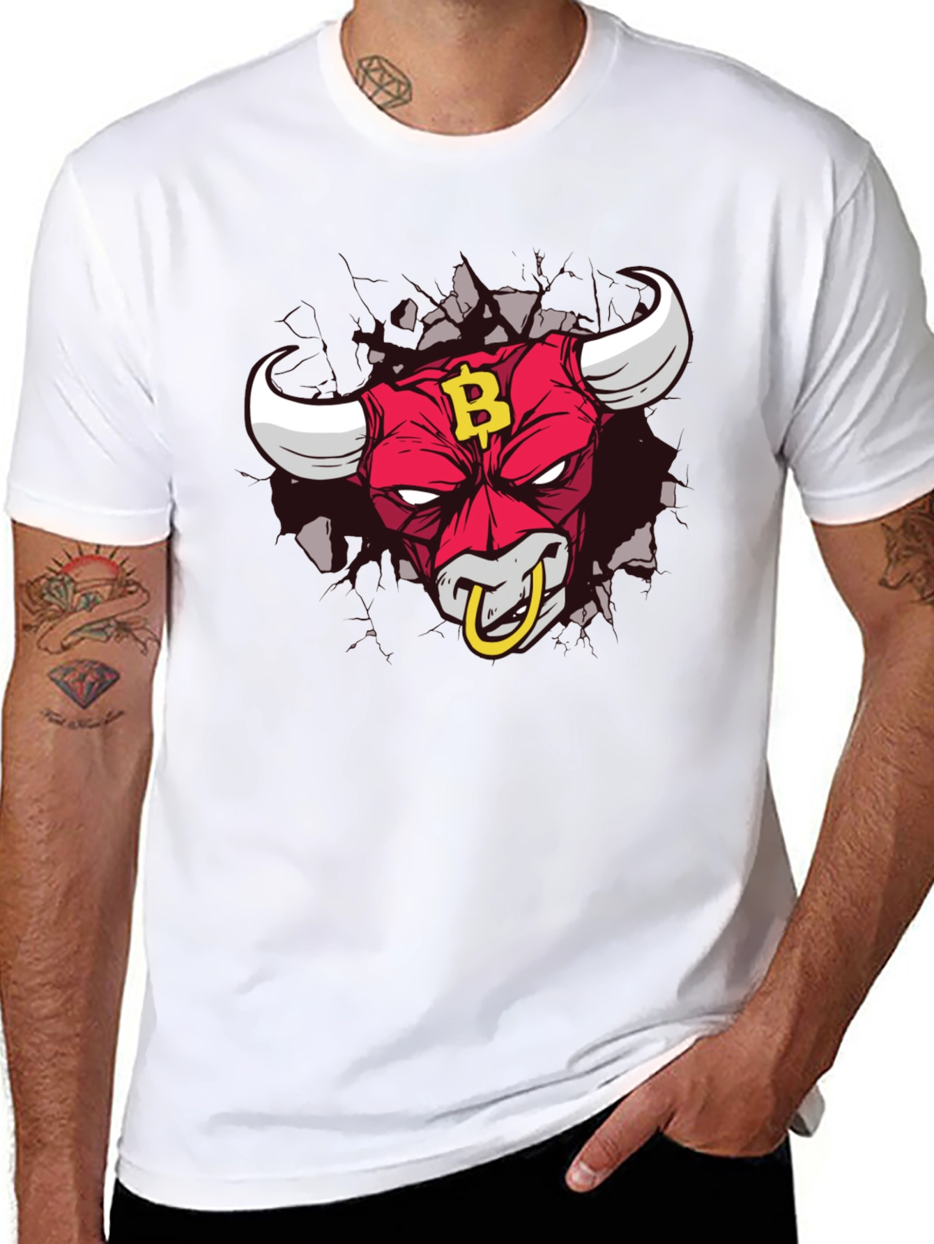 Bitcoin Bull T-Shirt - Crypto HODL Tee