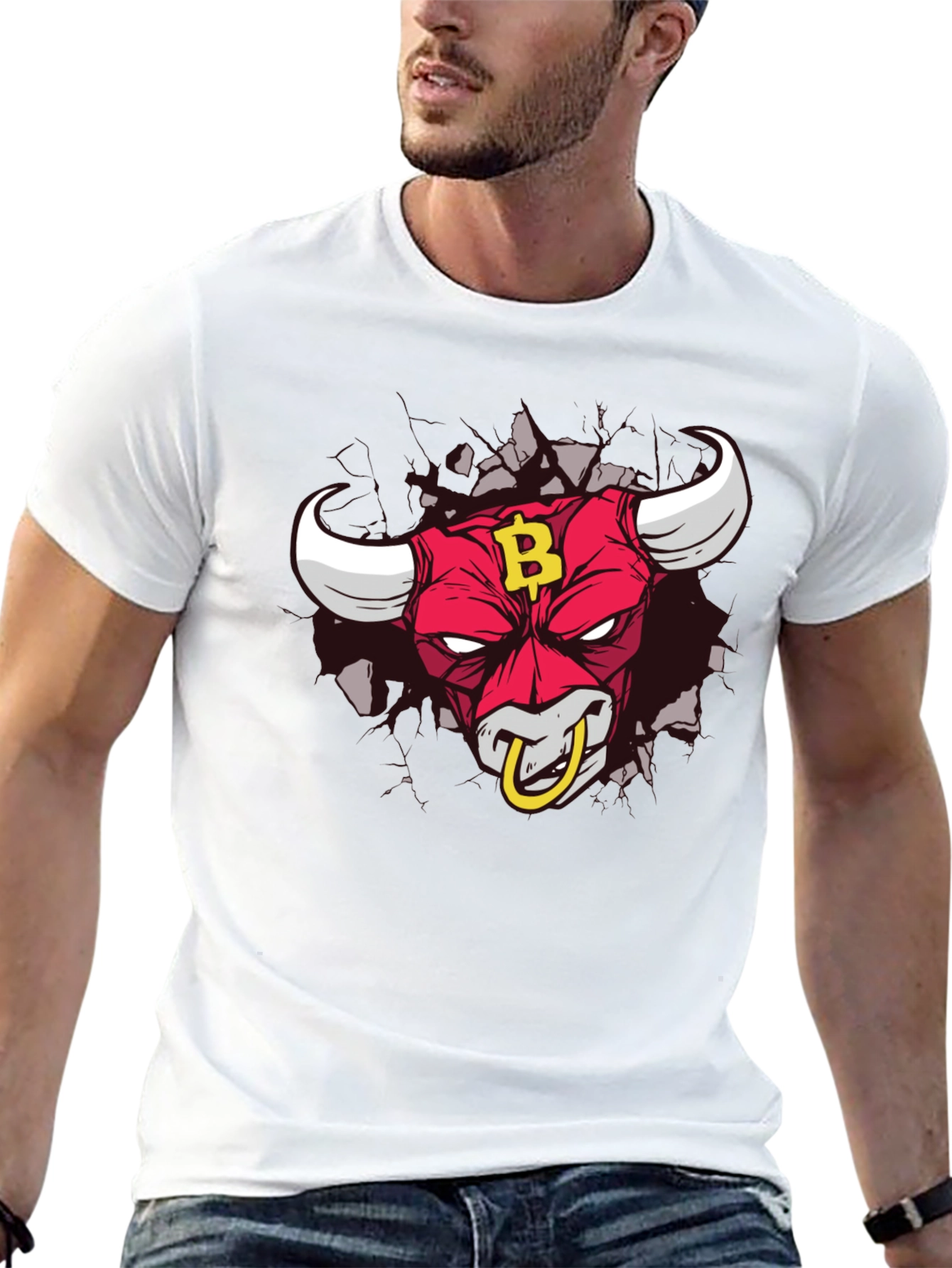 Bitcoin Bull T-Shirt - Crypto HODL Tee