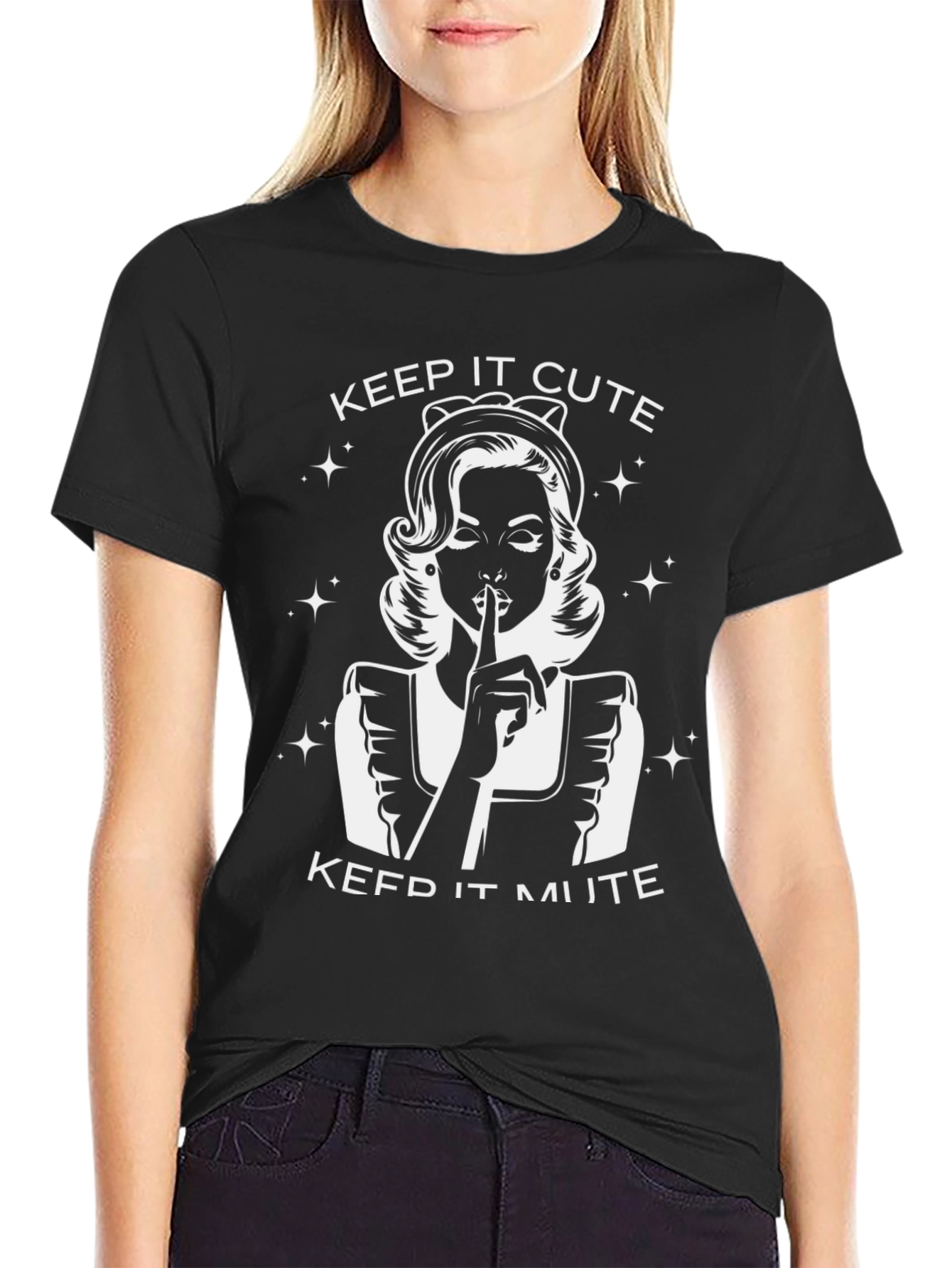 Keep It Cute & Mute Graphic T-Shirt