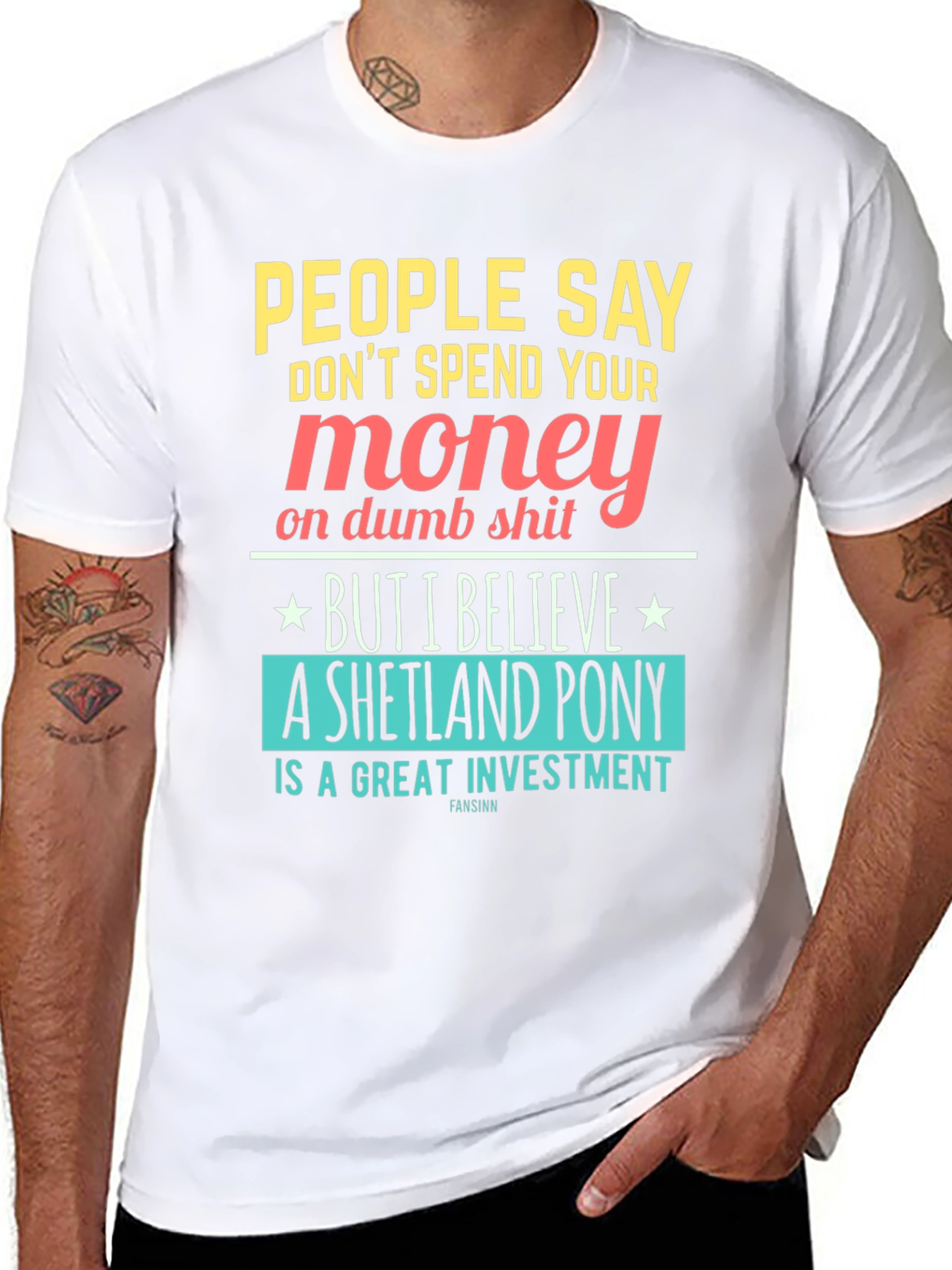 Funny Shetland Pony Investment T-Shirt