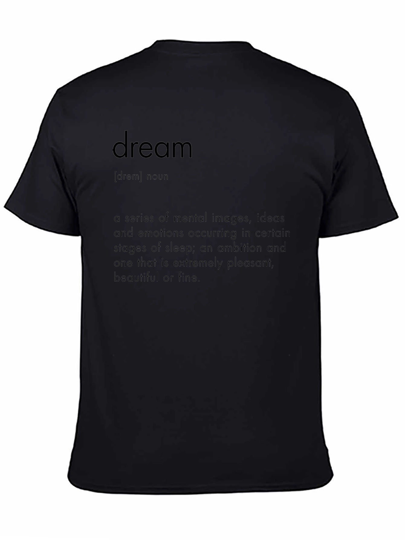 Dream Definition Graphic Tee - Black Cotton T-Shirt
