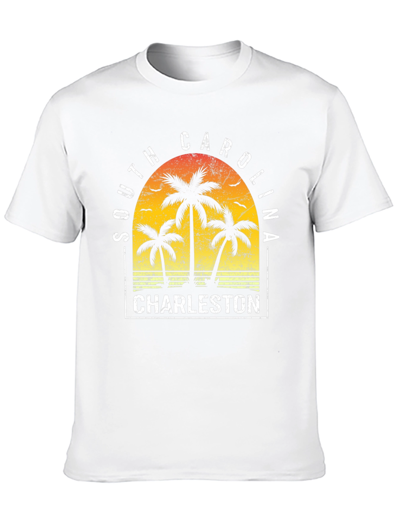 Charleston South Carolina Palm Tree Graphic Tee