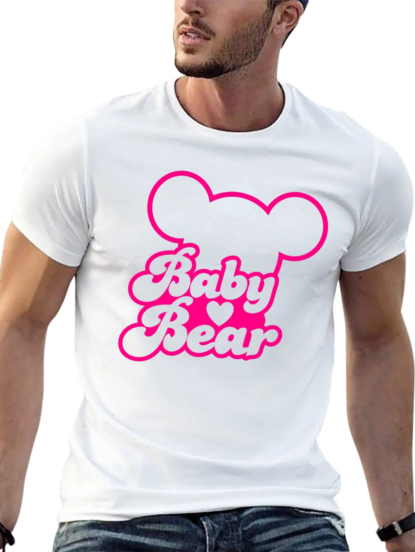 Baby Bear Graphic Tee - Pink Print