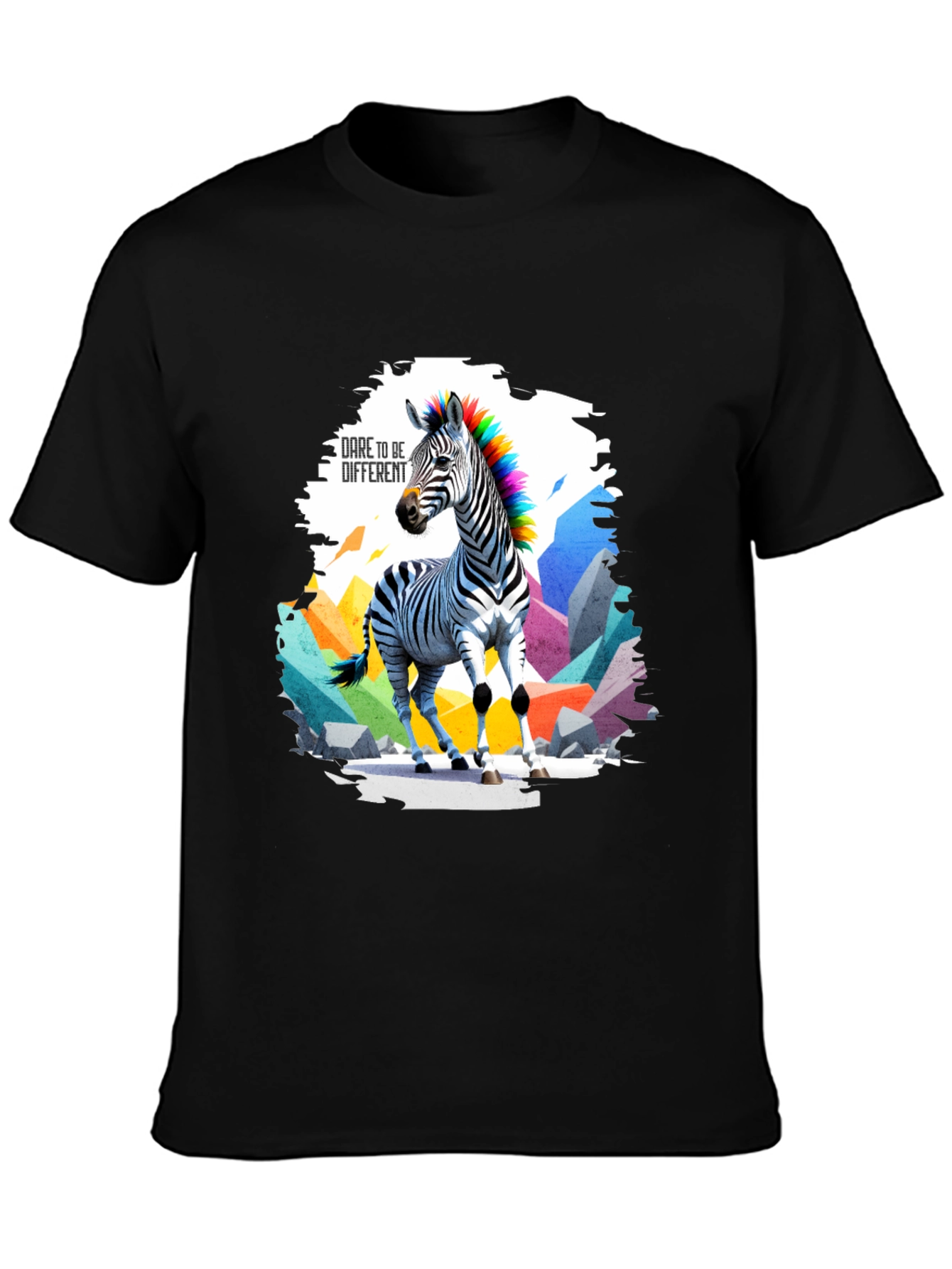 Dare to be Different Zebra Graphic Tee
