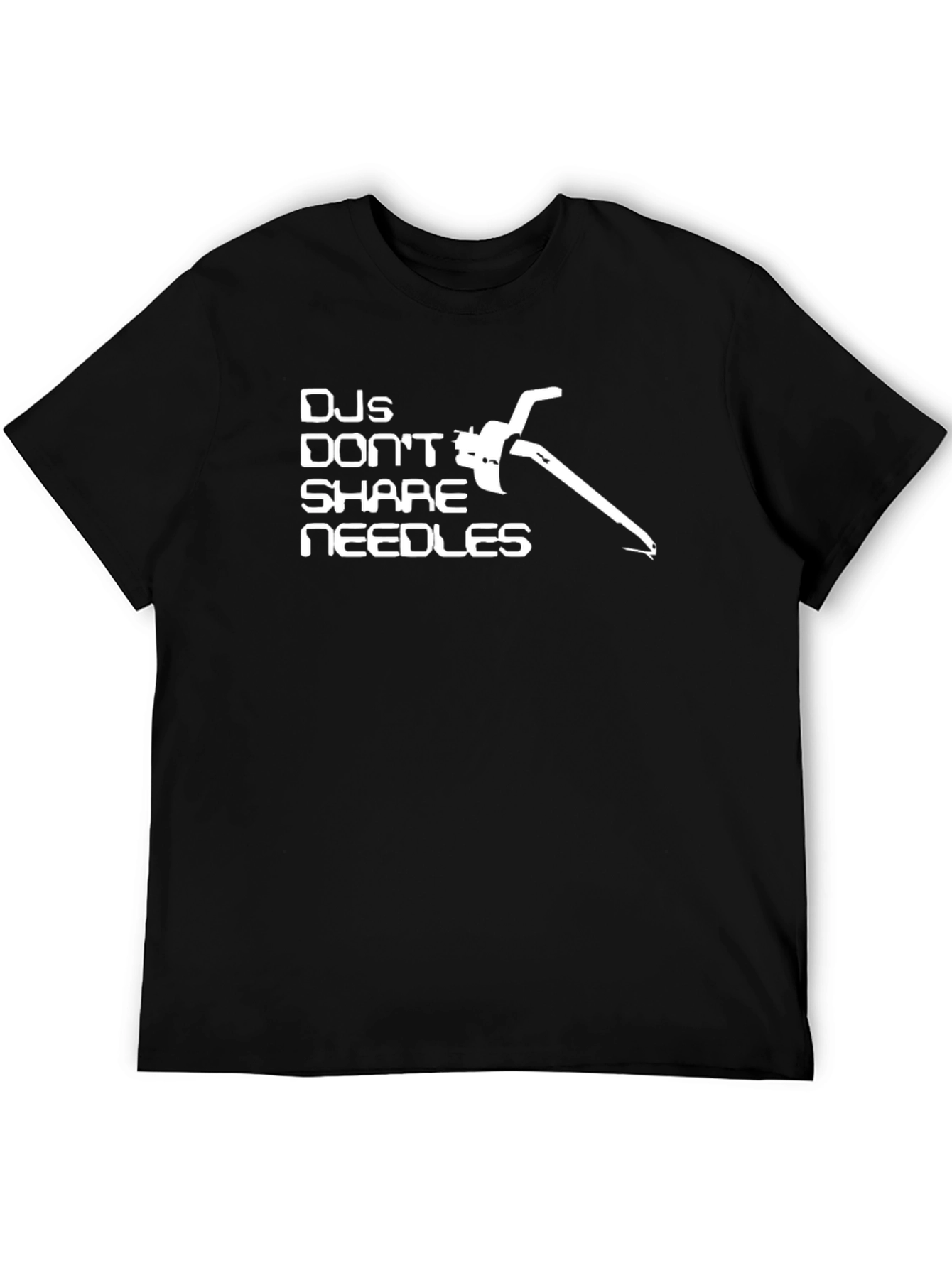 DJ Dont Share Needles T-Shirt Turntable DJing