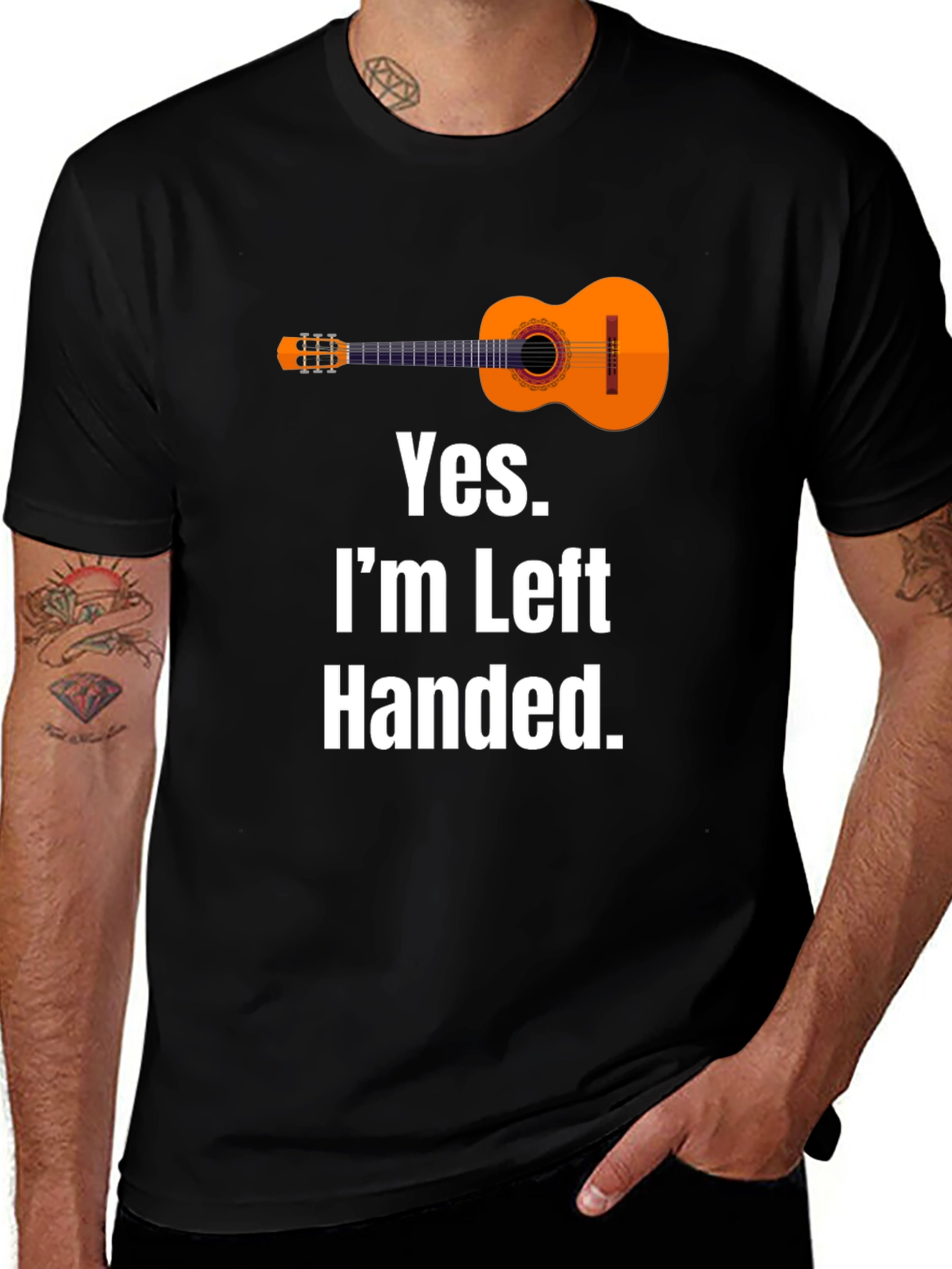 Funny Left Handed Guitar T-Shirt