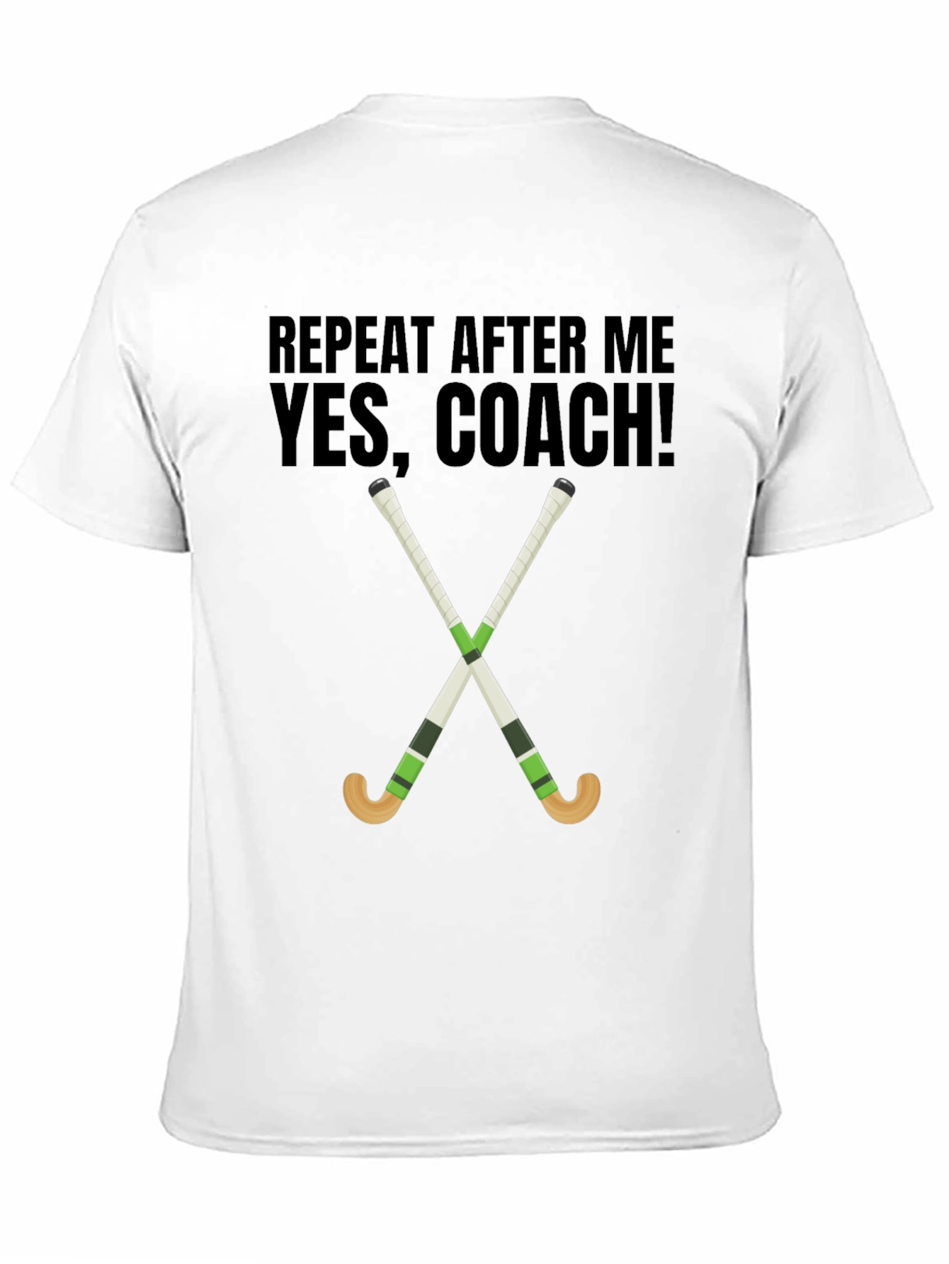Yes Coach! Hockey T-Shirt - Sporty Graphic Tee