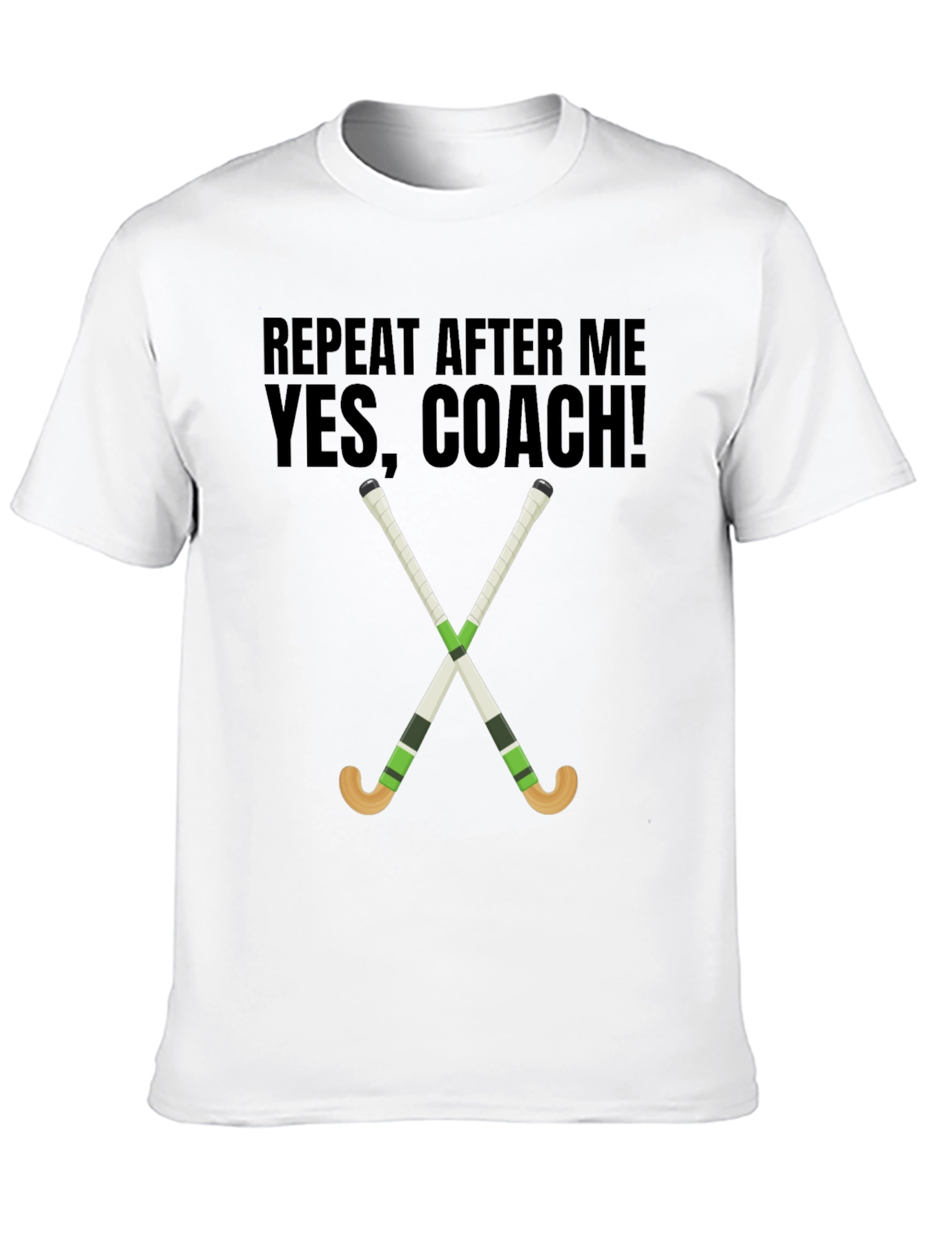 Yes Coach! Hockey T-Shirt - Sporty Graphic Tee