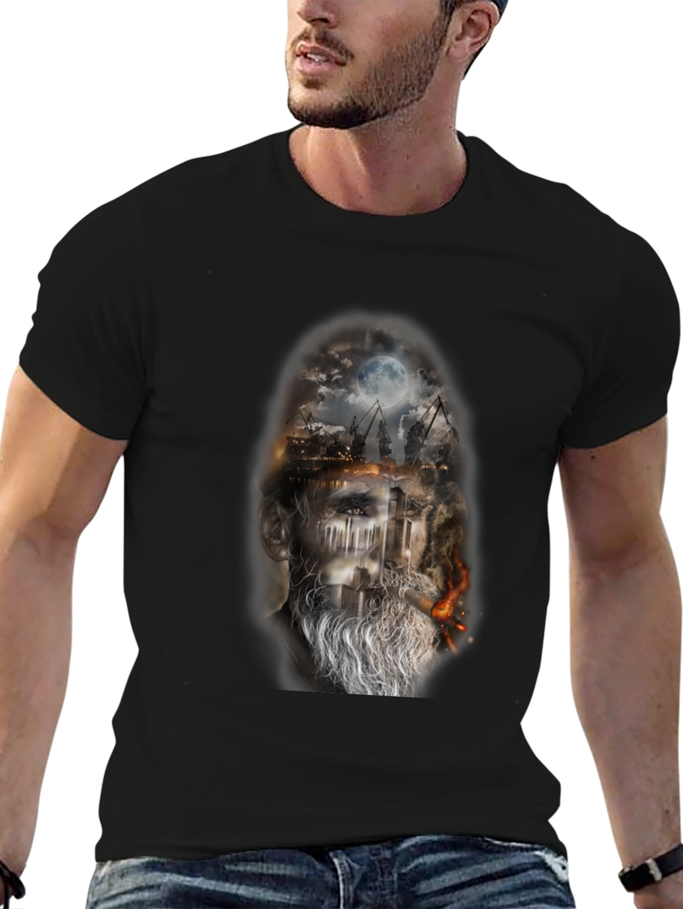 Mystic Mariner Black Graphic Tee