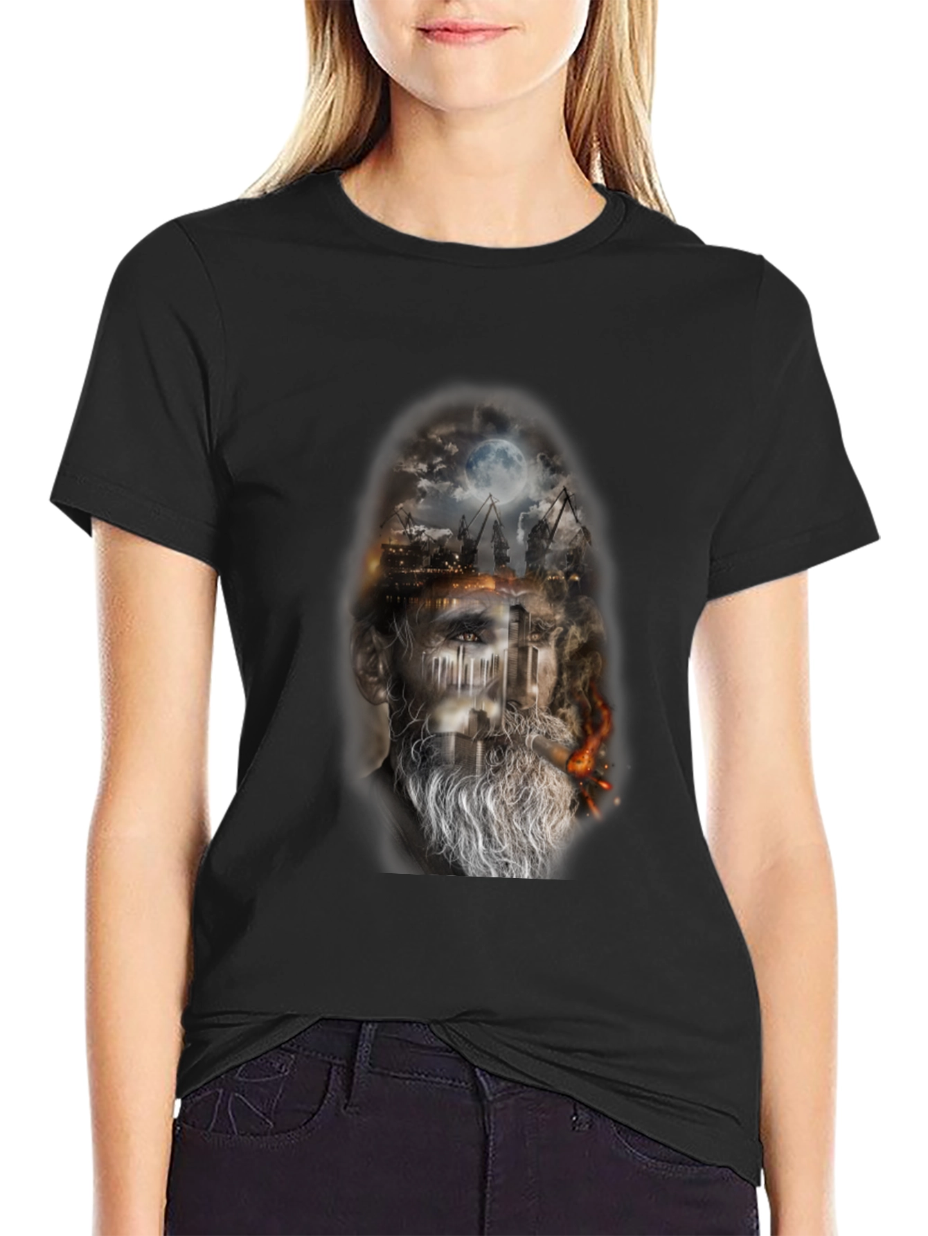 Mystic Mariner Black Graphic Tee