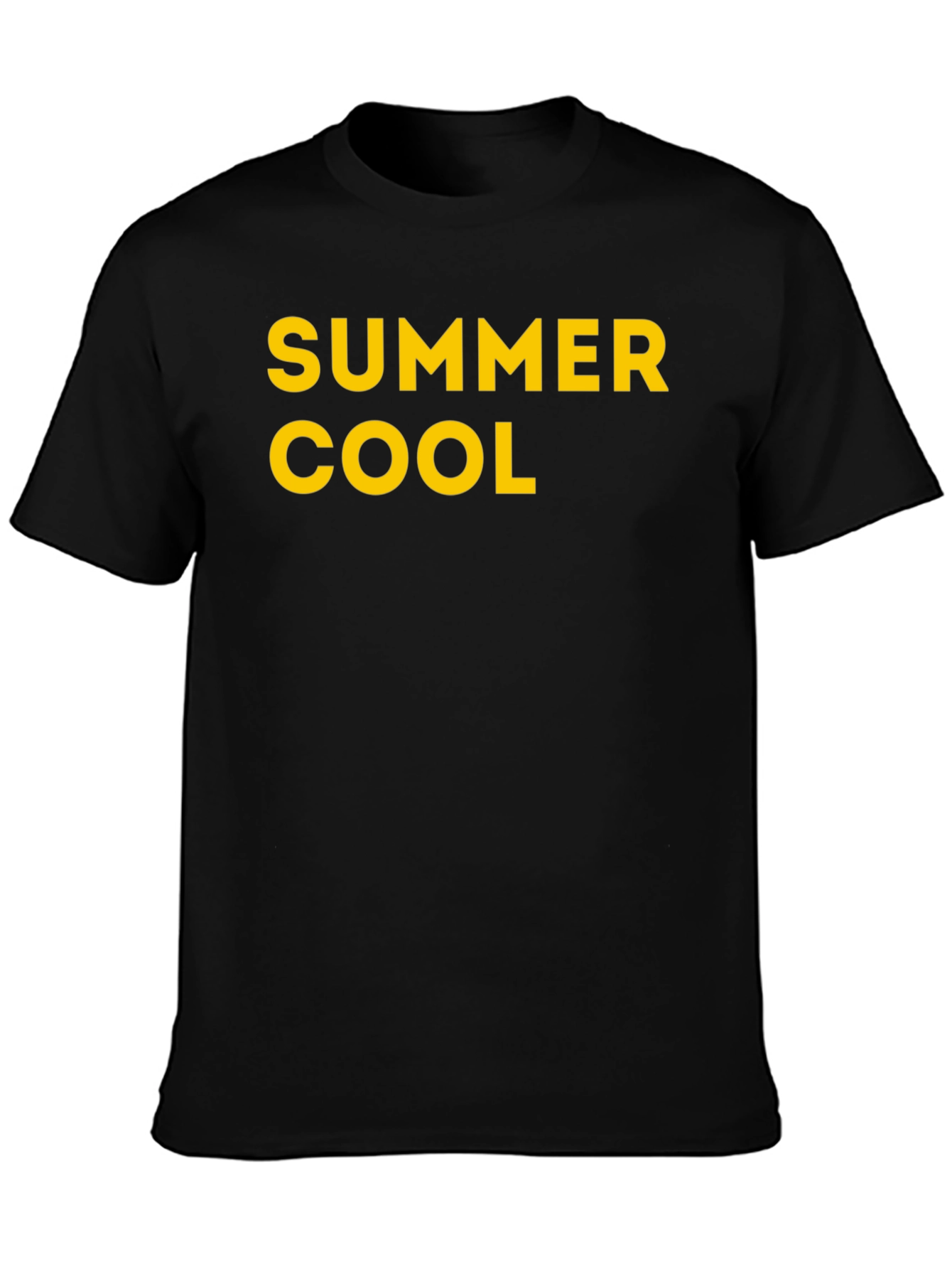 Summer Cool Black Graphic Tee