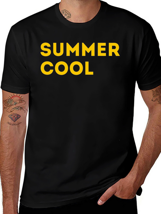 Summer Cool Black Graphic Tee