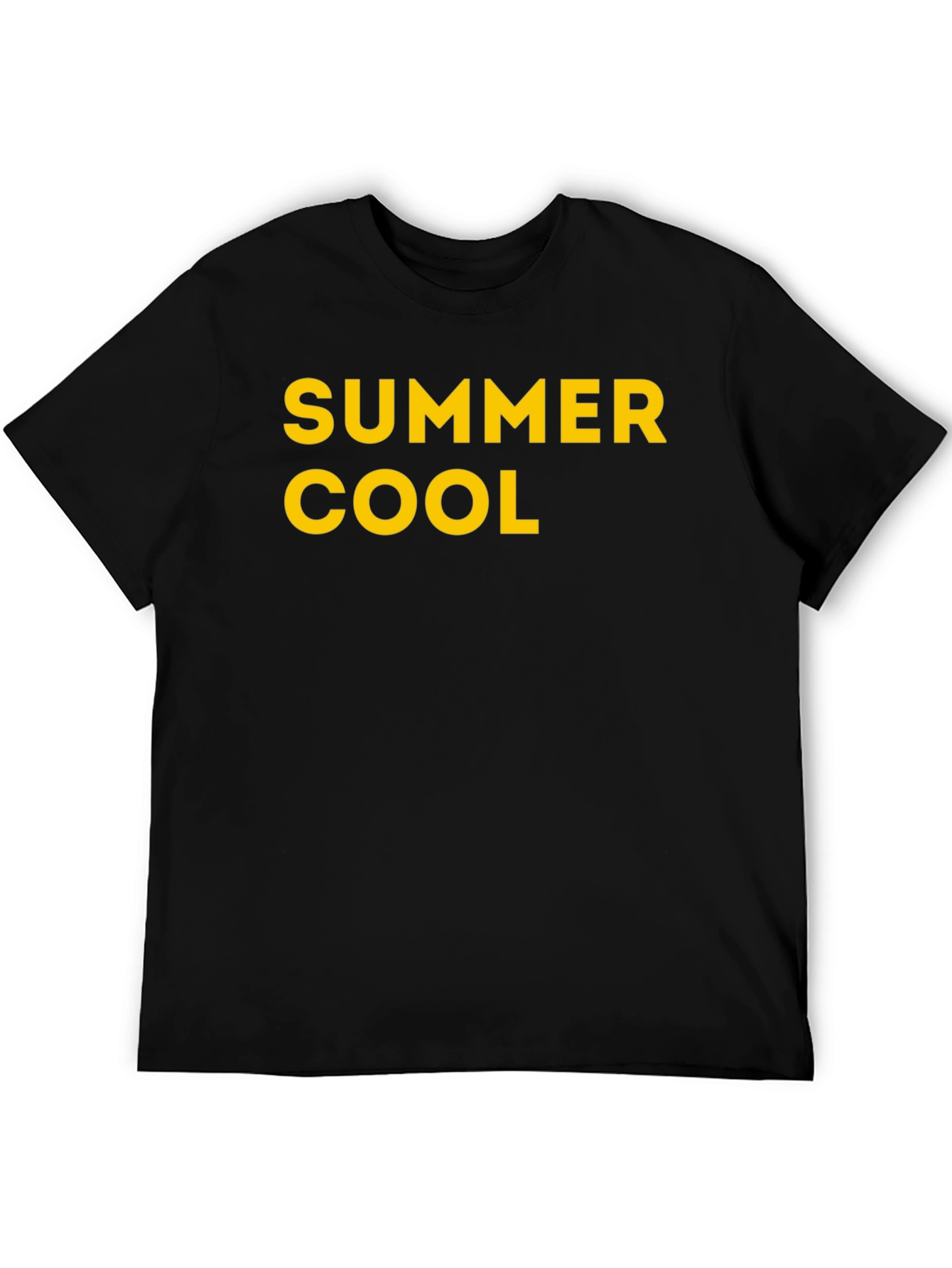 Summer Cool Black Graphic Tee