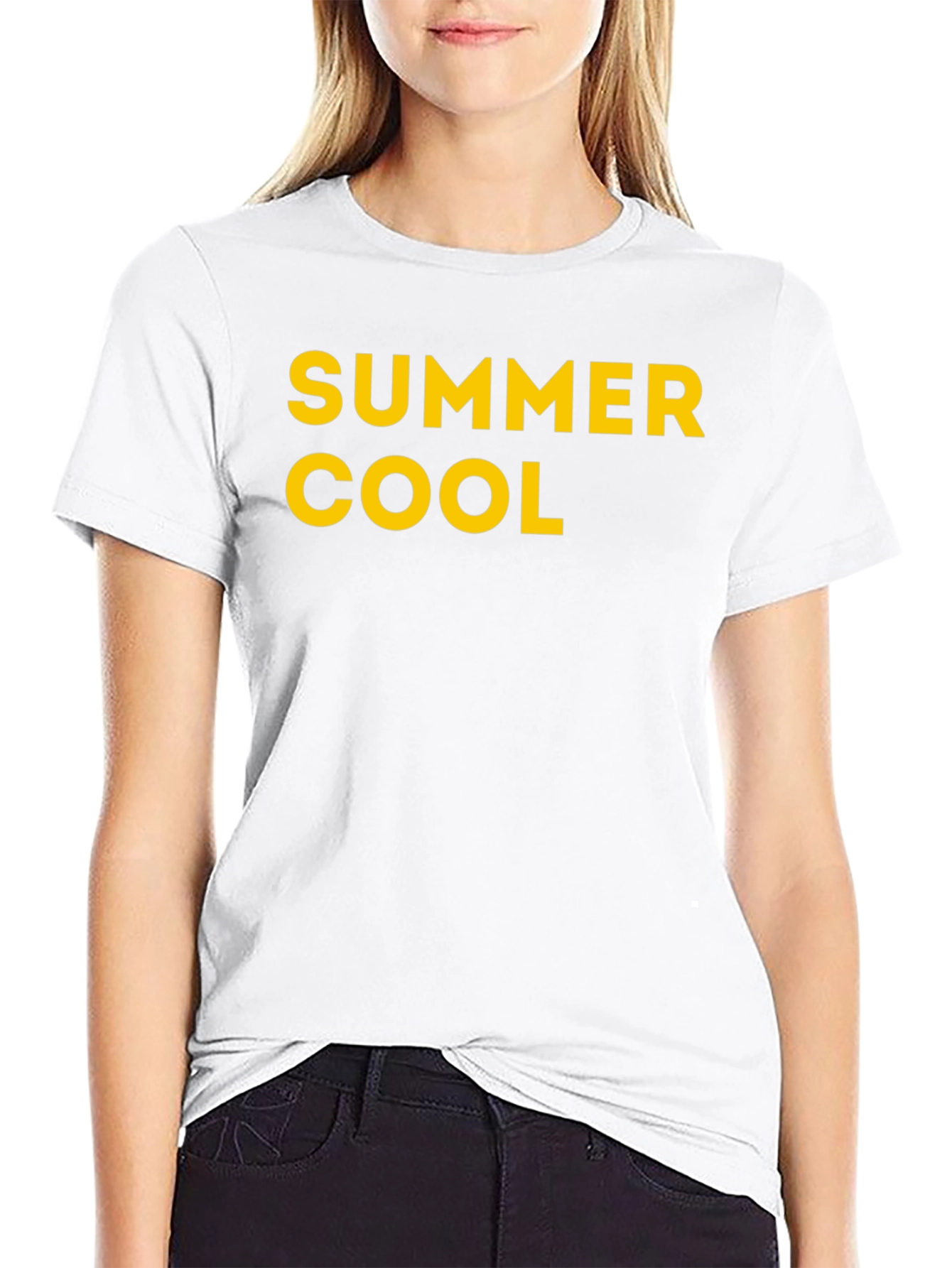 Summer Cool Black Graphic Tee