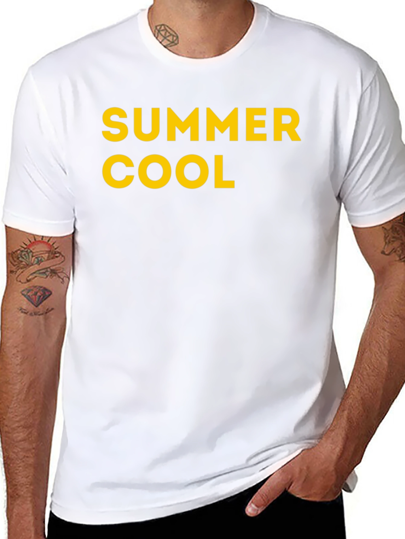 Summer Cool Black Graphic Tee