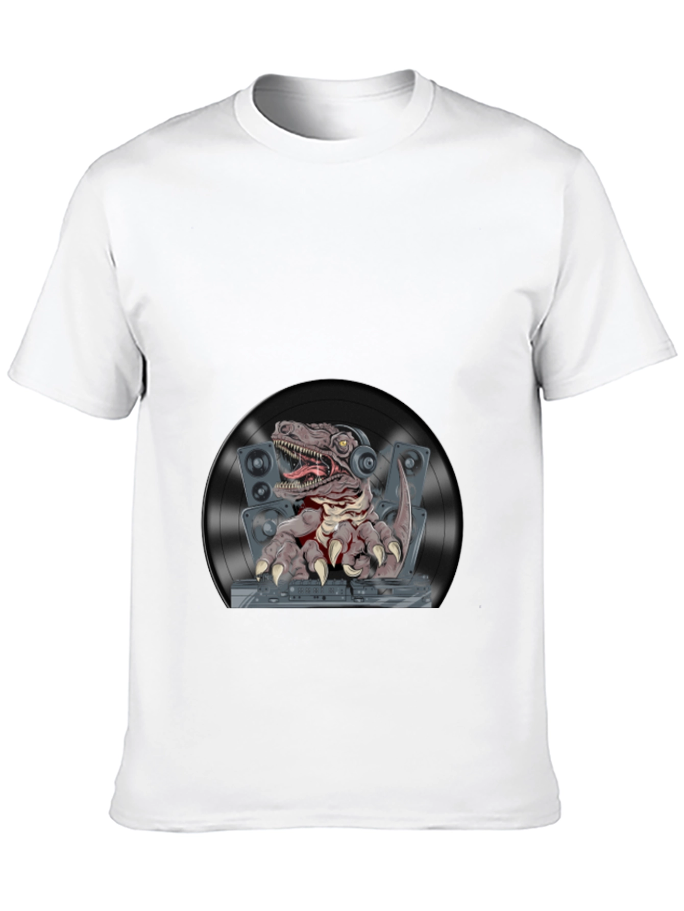 DJ Raptor Graphic T-Shirt - Black Cotton Tee