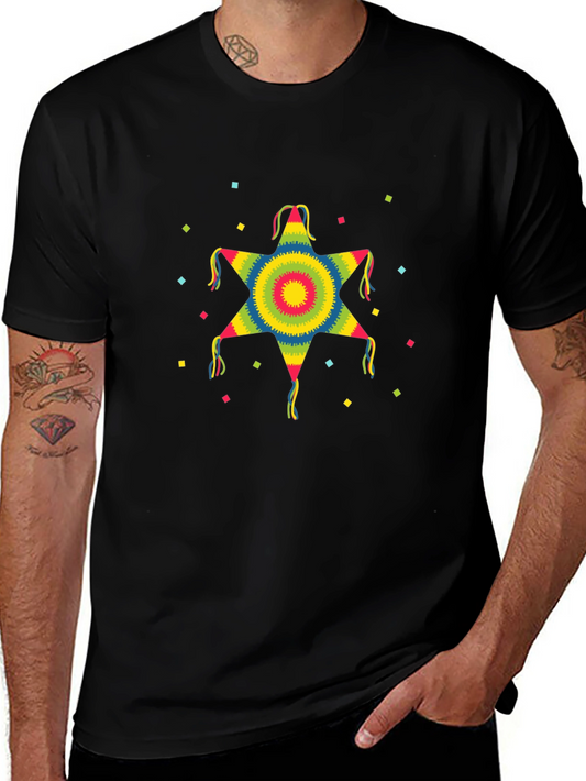 Fiesta Star Piñata T-Shirt - Colorful Party Fun!
