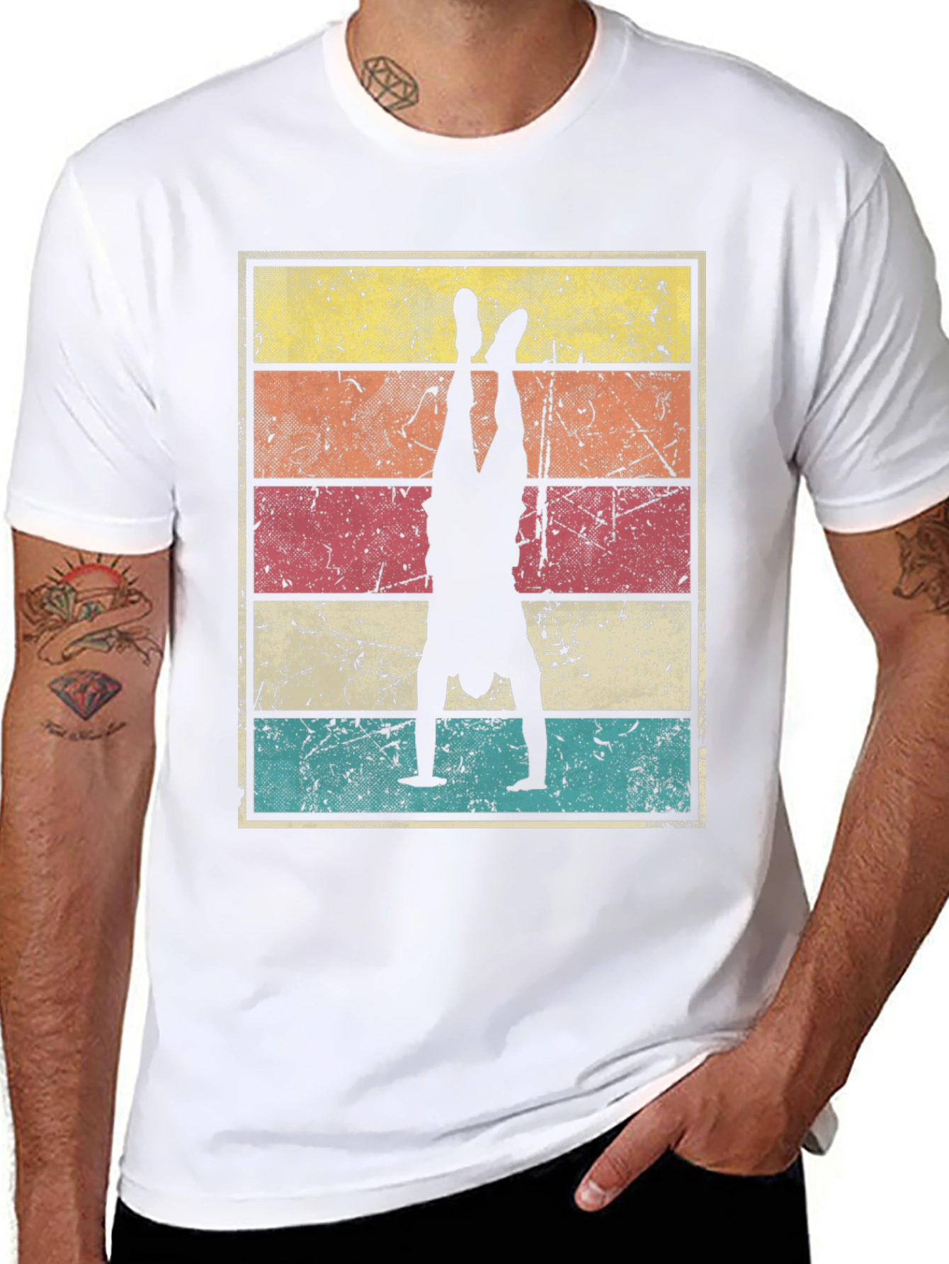 Retro Handstand Graphic T-Shirt