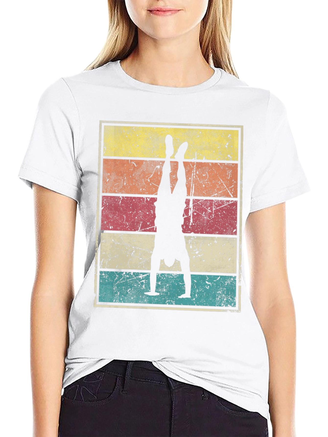 Retro Handstand Graphic T-Shirt