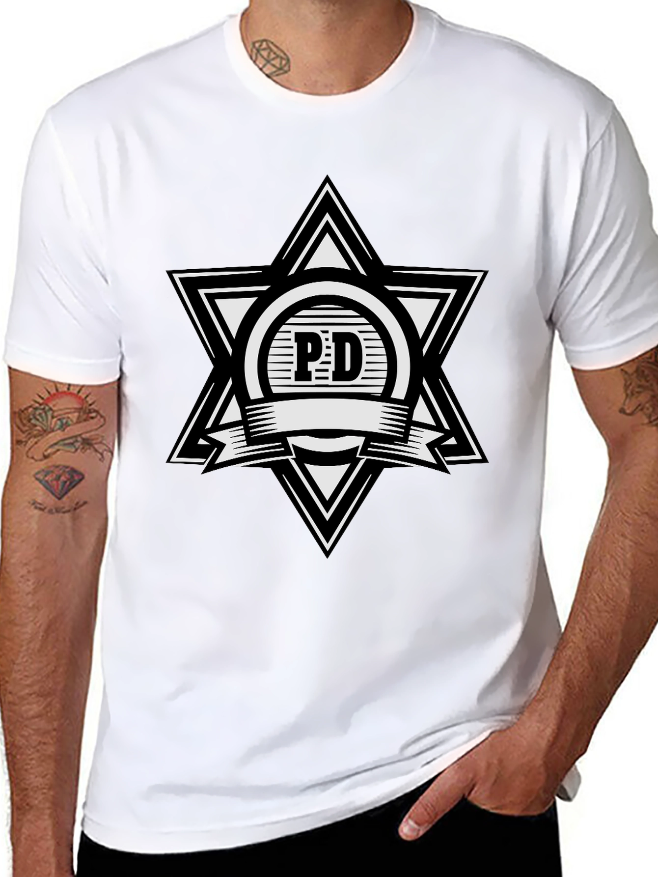 PD Star Logo Black T-Shirt