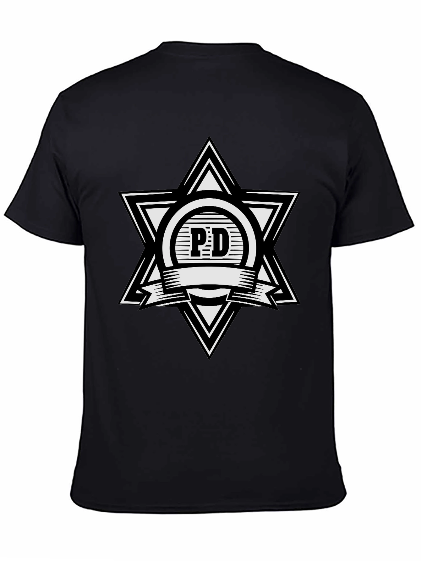 PD Star Logo Black T-Shirt