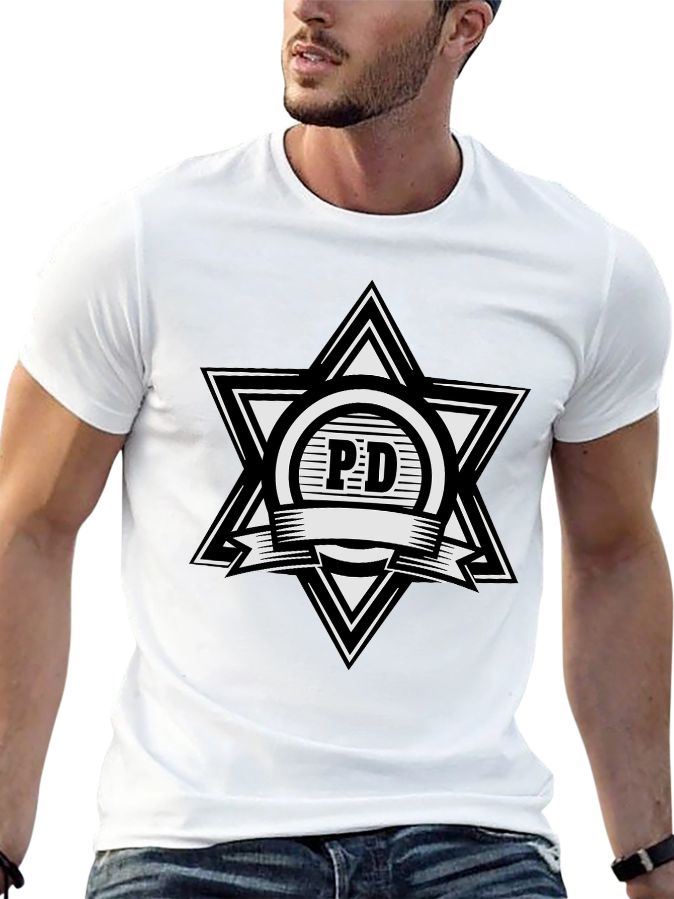 PD Star Logo Black T-Shirt
