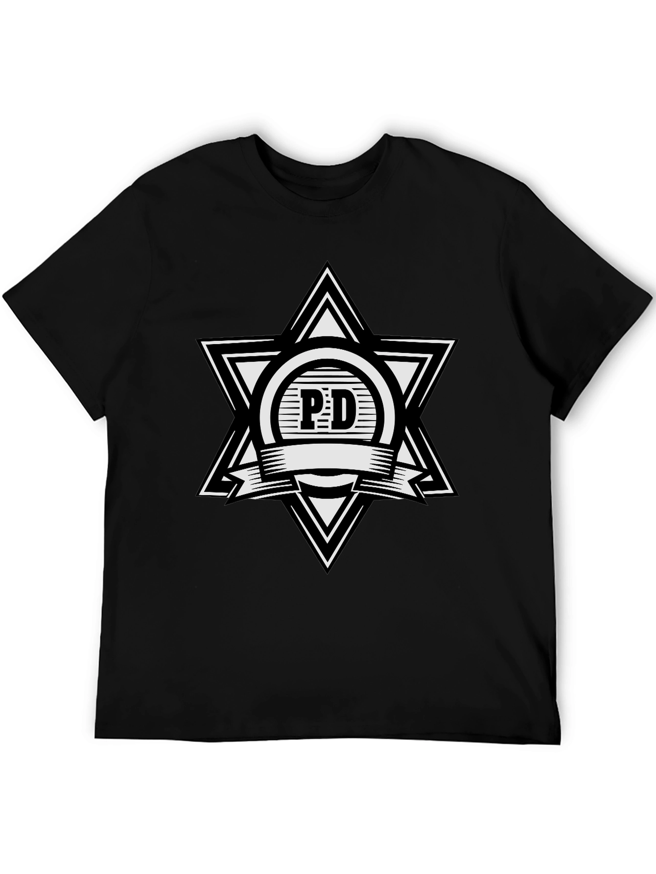 PD Star Logo Black T-Shirt