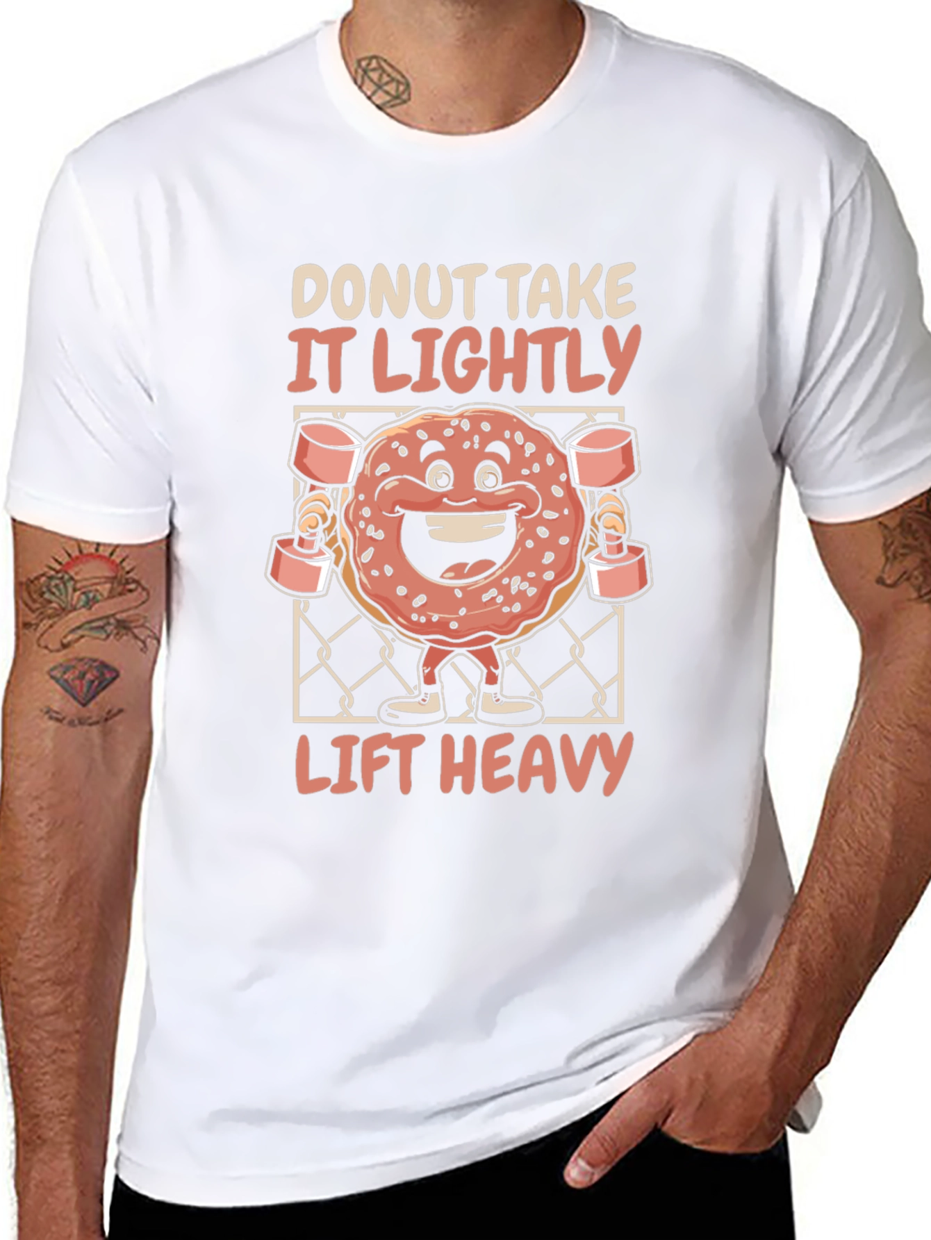 Donut Take It Lightly Lift Heavy T-Shirt