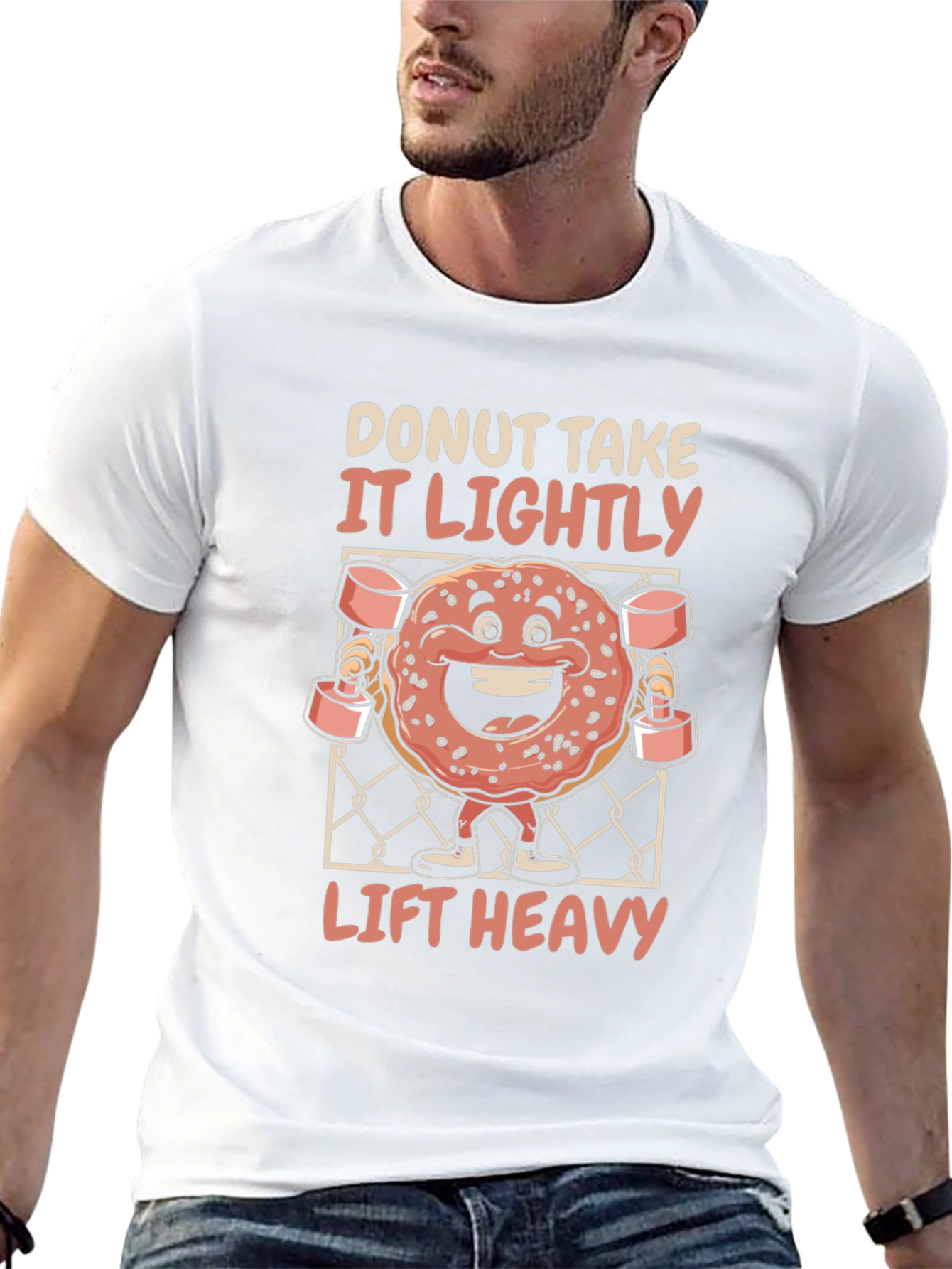 Donut Take It Lightly Lift Heavy T-Shirt