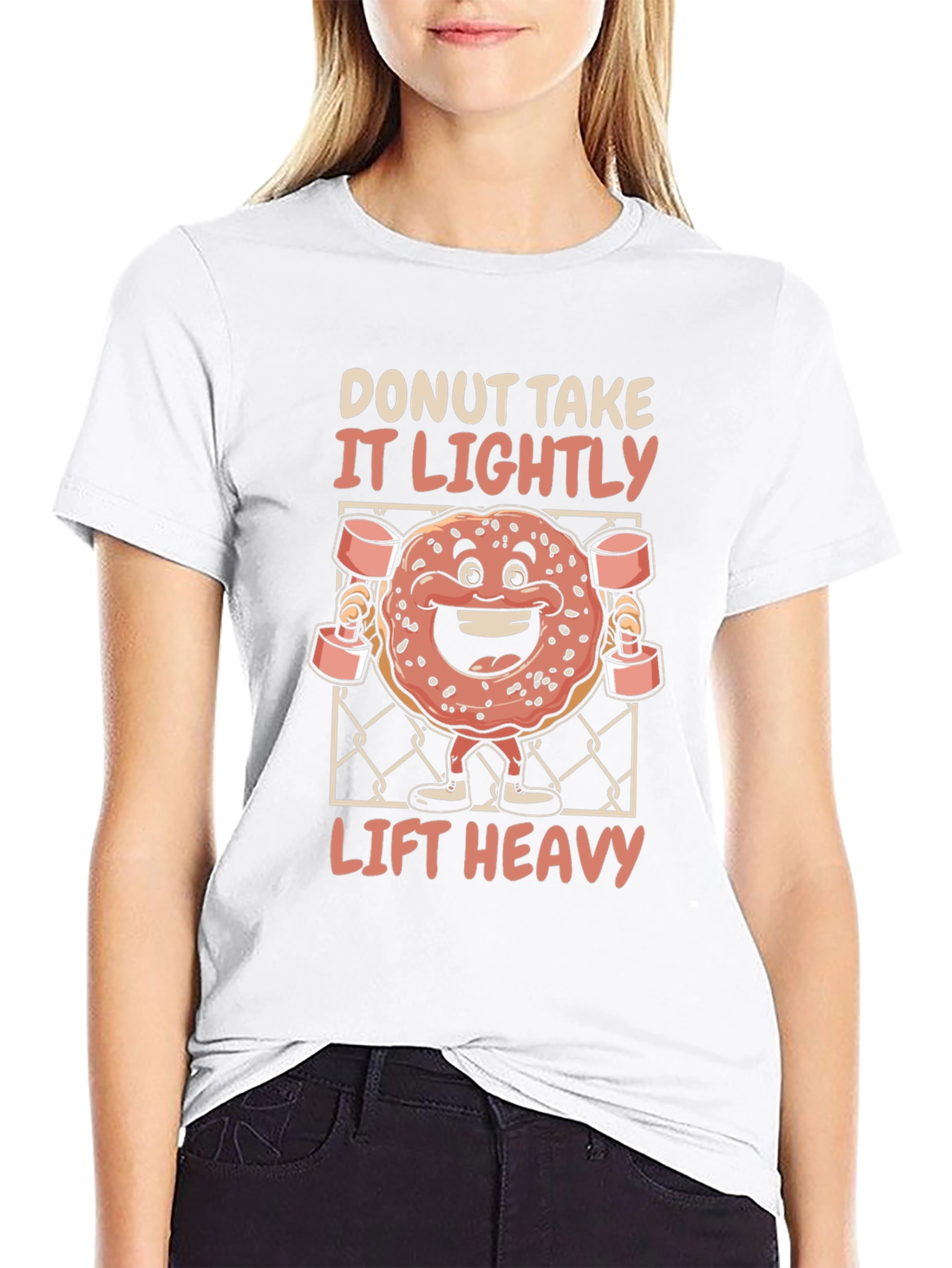 Donut Take It Lightly Lift Heavy T-Shirt