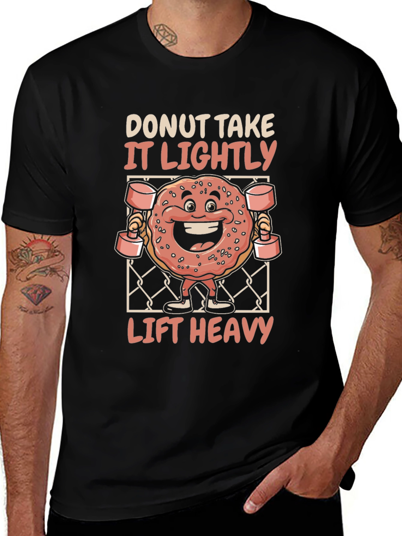 Donut Take It Lightly Lift Heavy T-Shirt