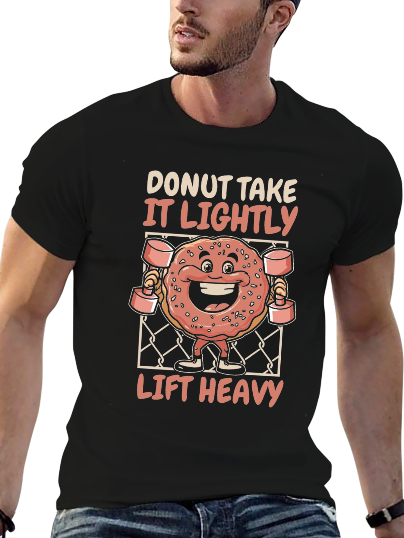 Donut Take It Lightly Lift Heavy T-Shirt
