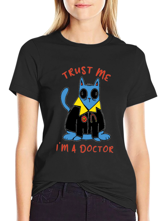 Trust Me Im a Doctor T-Shirt - Cat Doctor