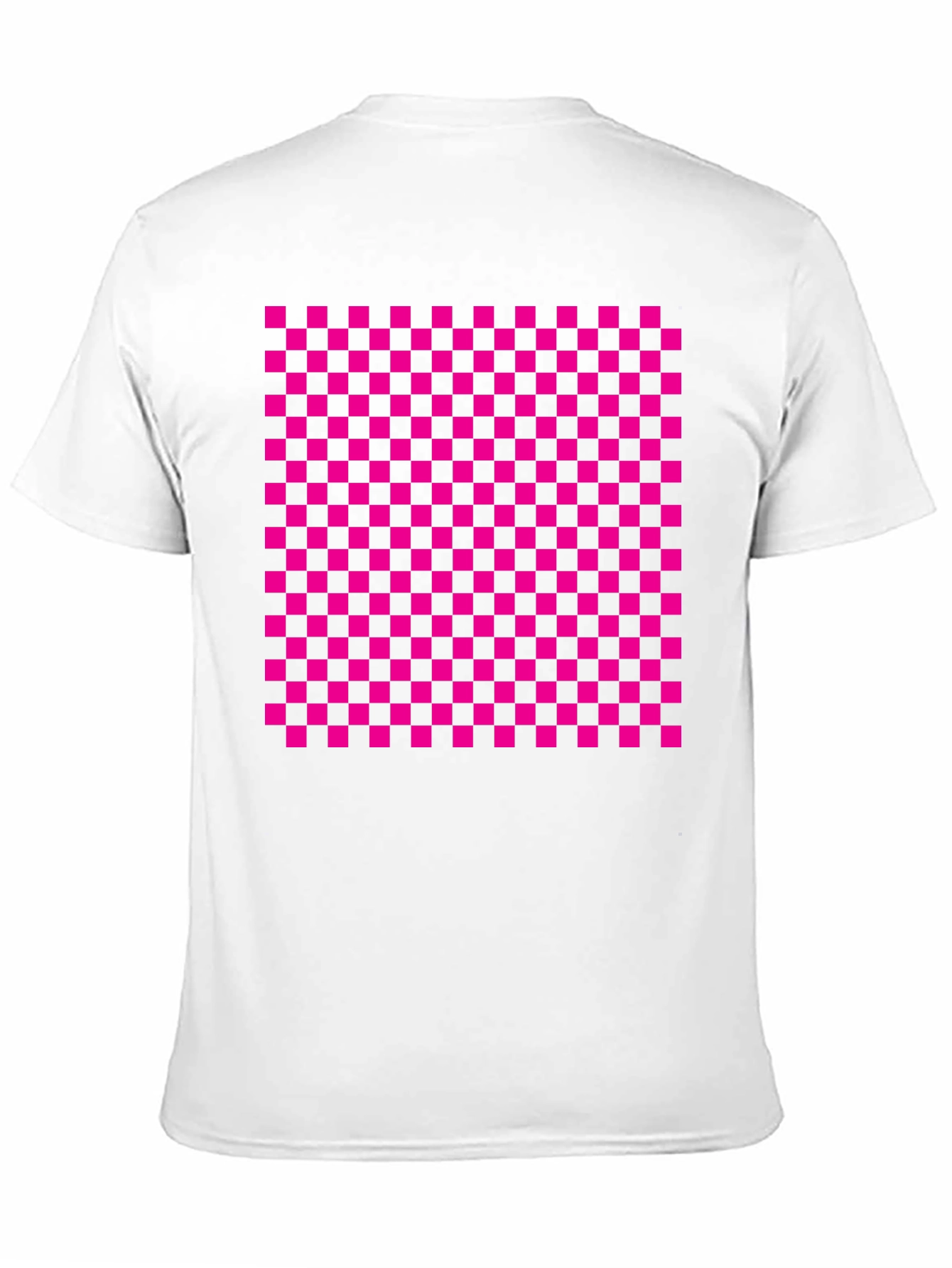 Checkerboard Graphic Tee - Retro Style