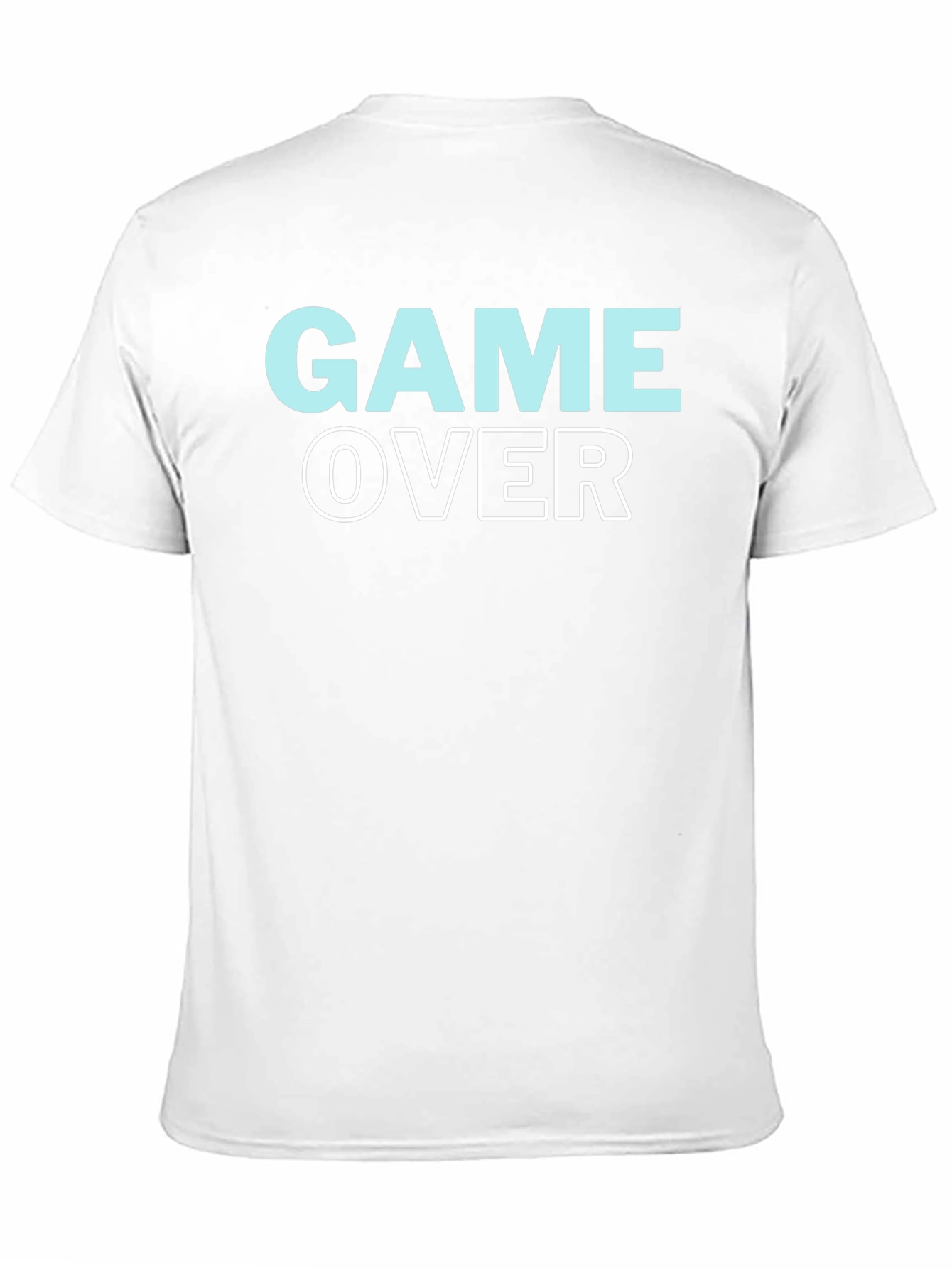 Game Over Graphic Print Crew Neck T-Shirt